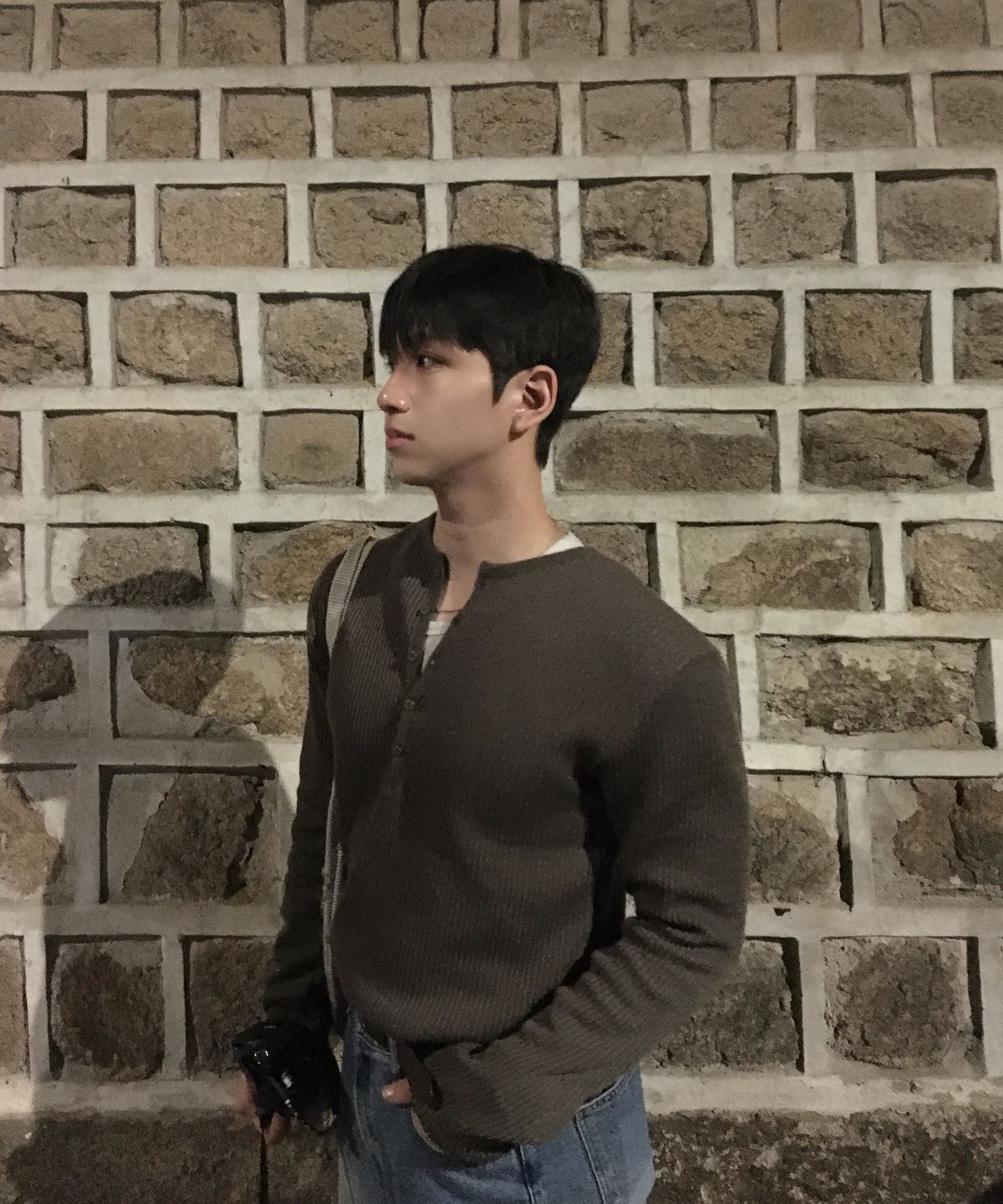 센테어(SENTAIR) [2PACK] 리브드 딥 헨리넥 긴팔 티셔츠 _4color