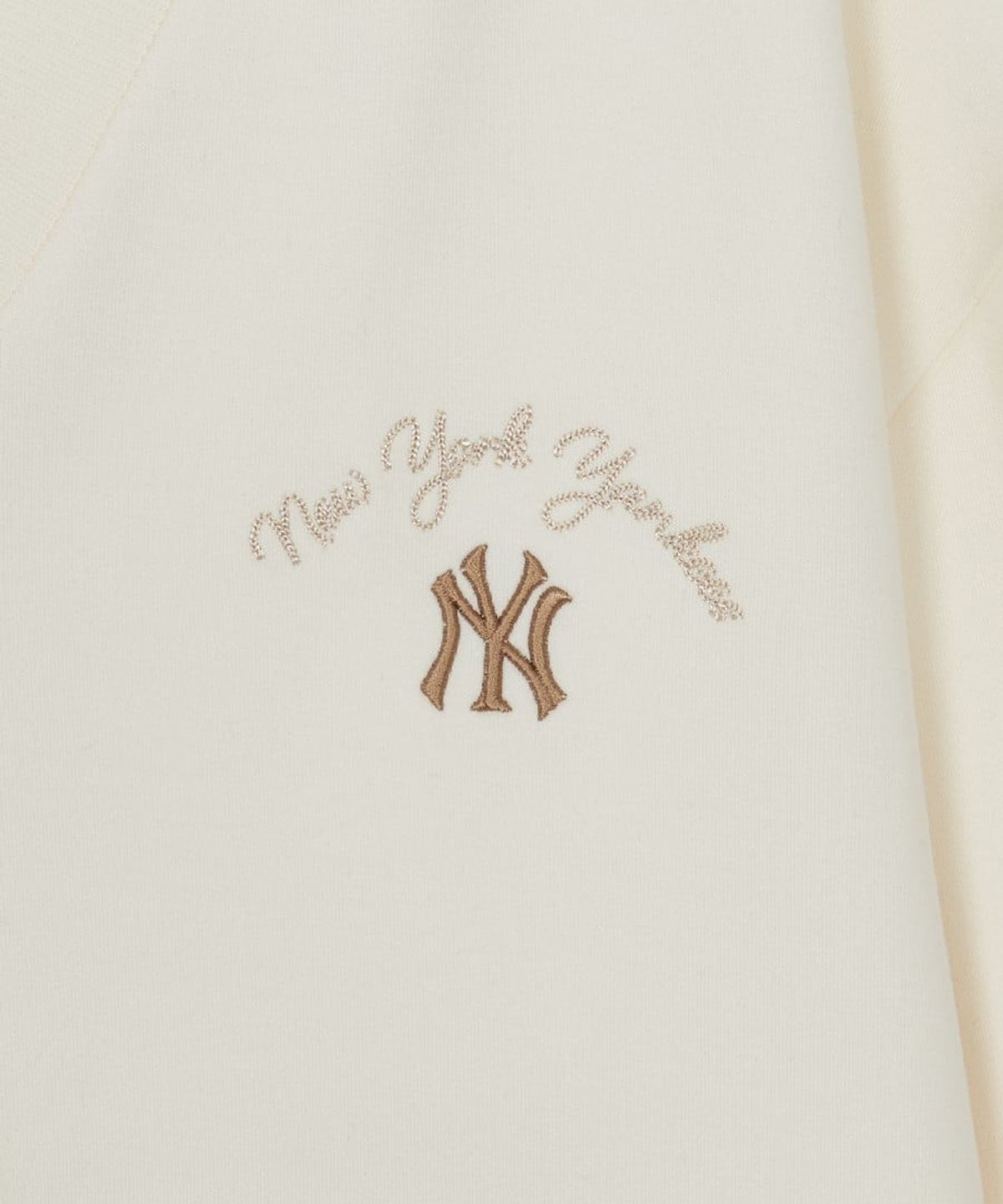 엠엘비(MLB) 여성 베이직 브이넥 맨투맨 NY (Cream)