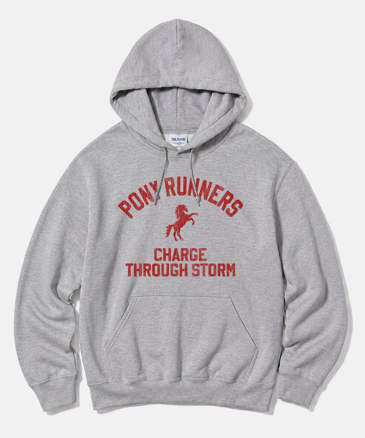 길단(GILDAN) 길단 X 빈티지컬렉션 PONY RUNNERS 후드티셔츠