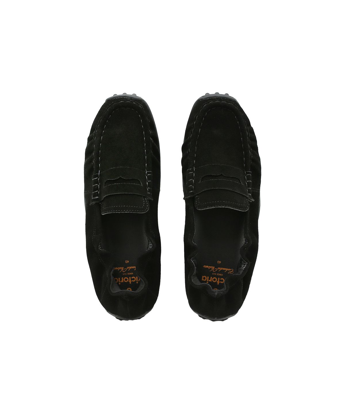 빅토리아 슈즈(VICTORIA SHOES) 빅토리아 제니트 스웨이드 바부슈 로퍼 (1160103-NEGRO)