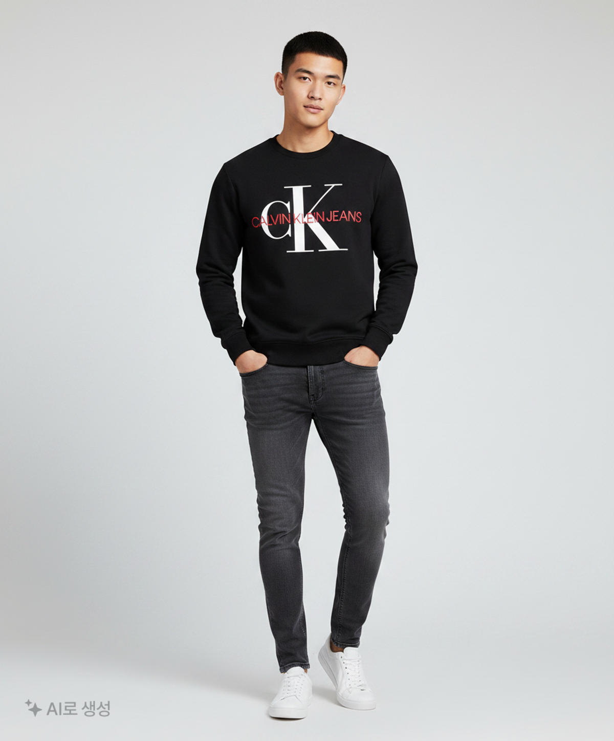 캘빈클라인 진(CALVIN KLEIN JEANS) 맨투맨/스웨트셔츠 M