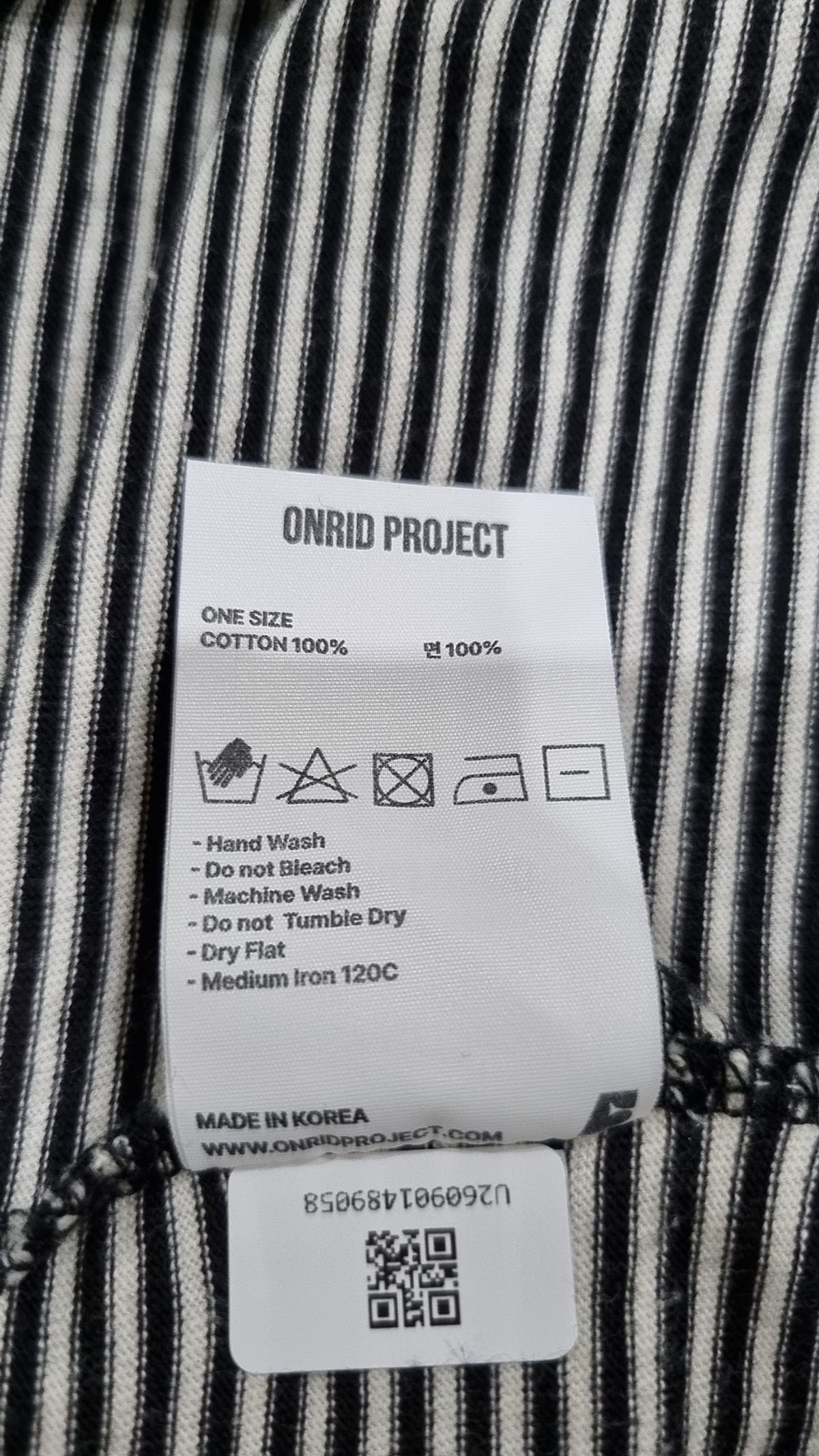 온리드프로젝트(ONRIDPROJECT) 긴소매 티셔츠 ONE