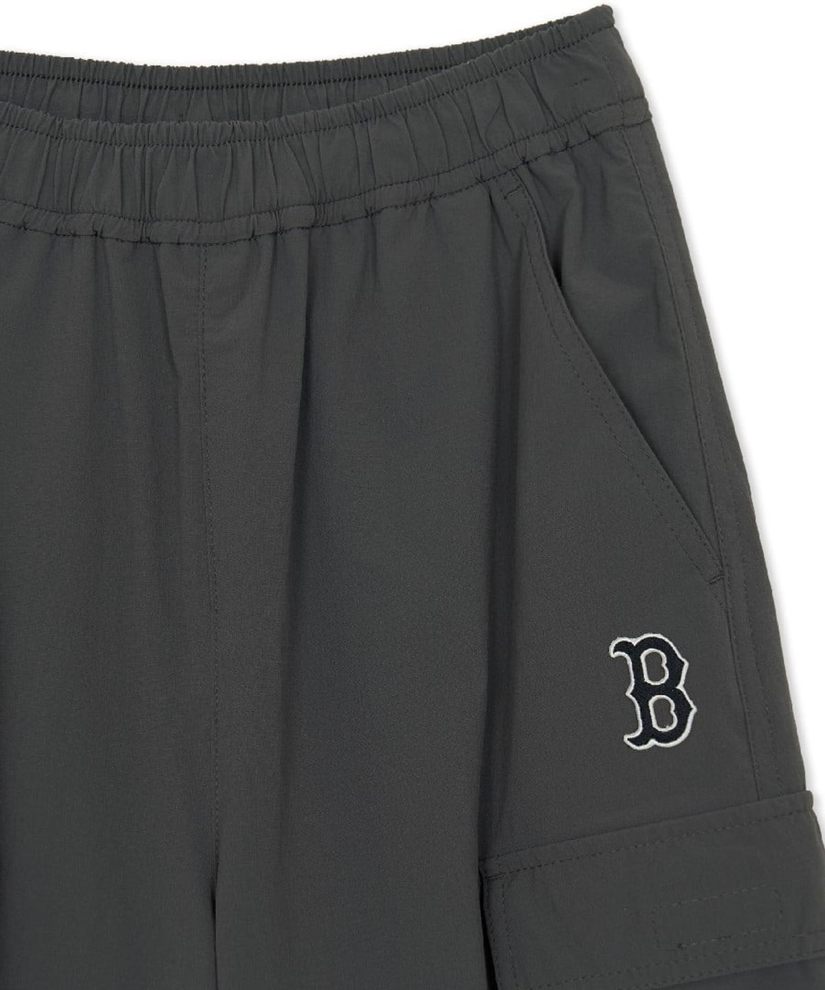 엠엘비 키즈(MLB KIDS) 스트릿 커브드 와이드 더블포켓 우븐팬츠 BOS (D.Grey)