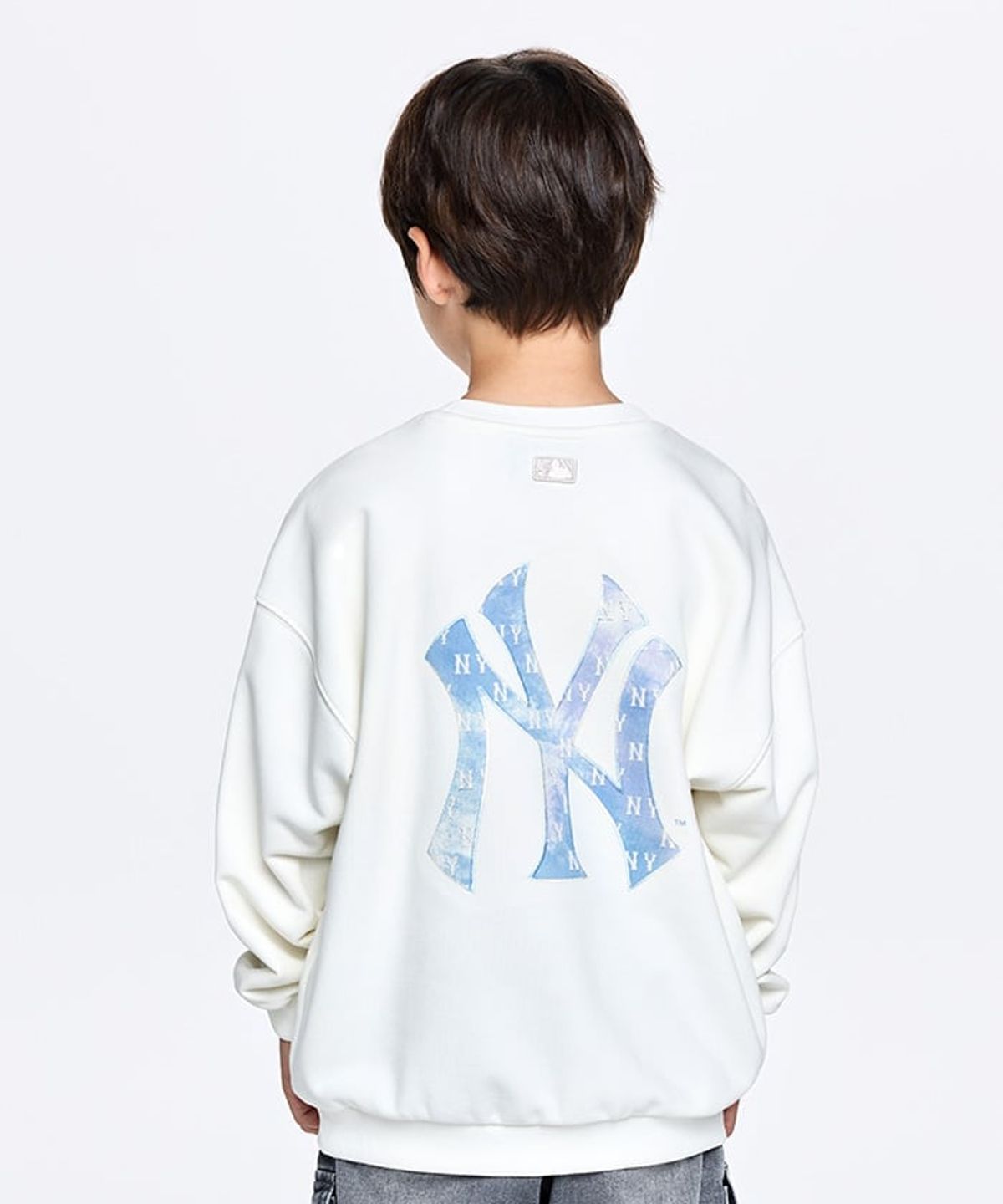 엠엘비 키즈(MLB KIDS) 스트릿 그라데이션 빅럭스 맨투맨 NY (Cream)