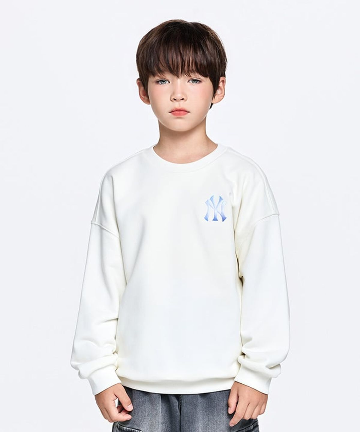 엠엘비 키즈(MLB KIDS) 스트릿 그라데이션 빅럭스 맨투맨 NY (Cream)