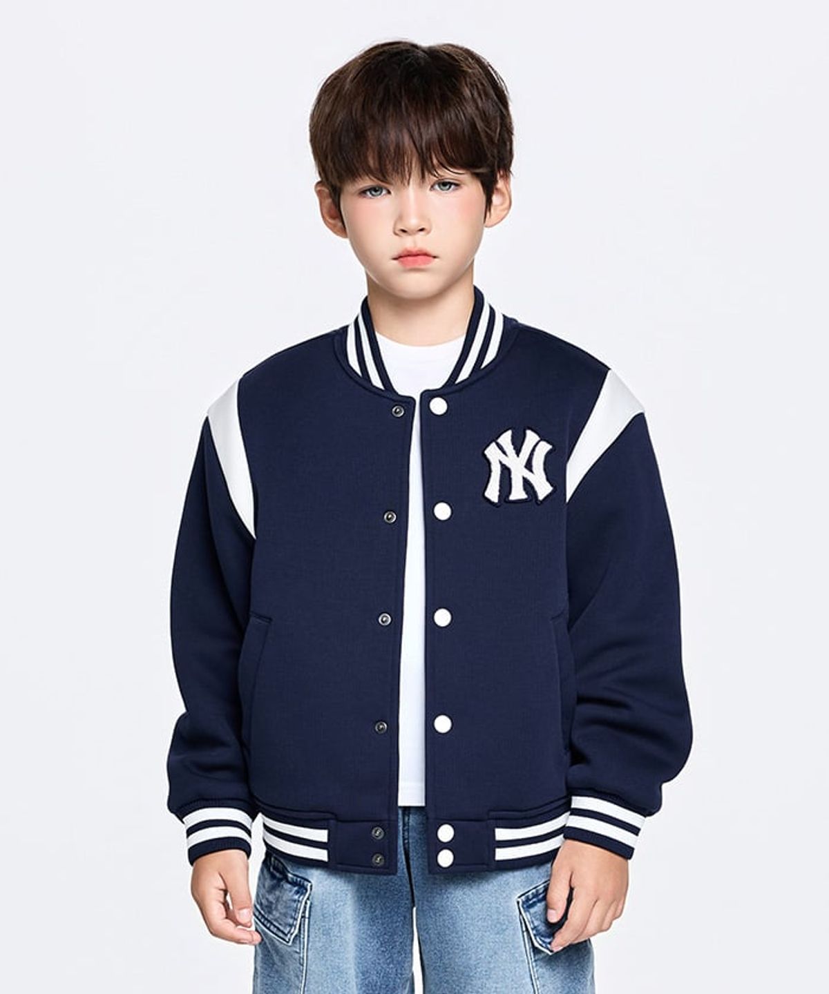 엠엘비 키즈(MLB KIDS) 스포티브 프렌즈 캐릭터 점퍼 NY (Navy)