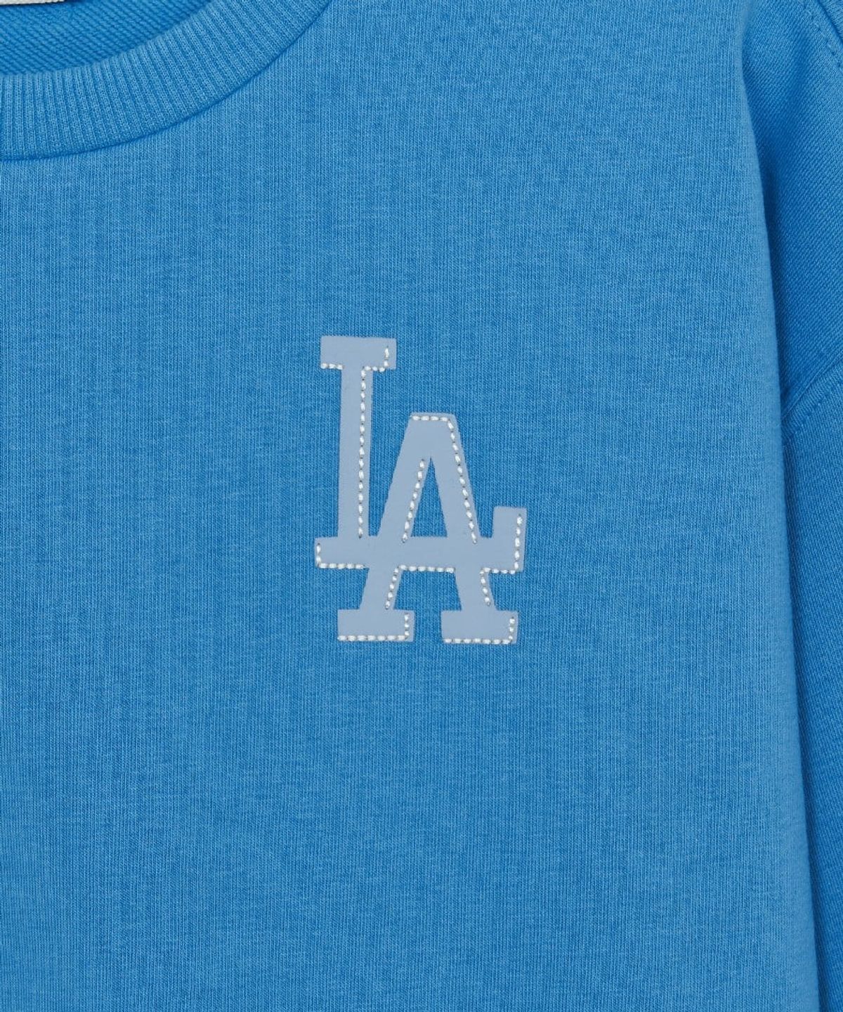 엠엘비 키즈(MLB KIDS) 스트릿 드로잉 베어 그래픽 맨투맨 LA (D.Aqua Blue)