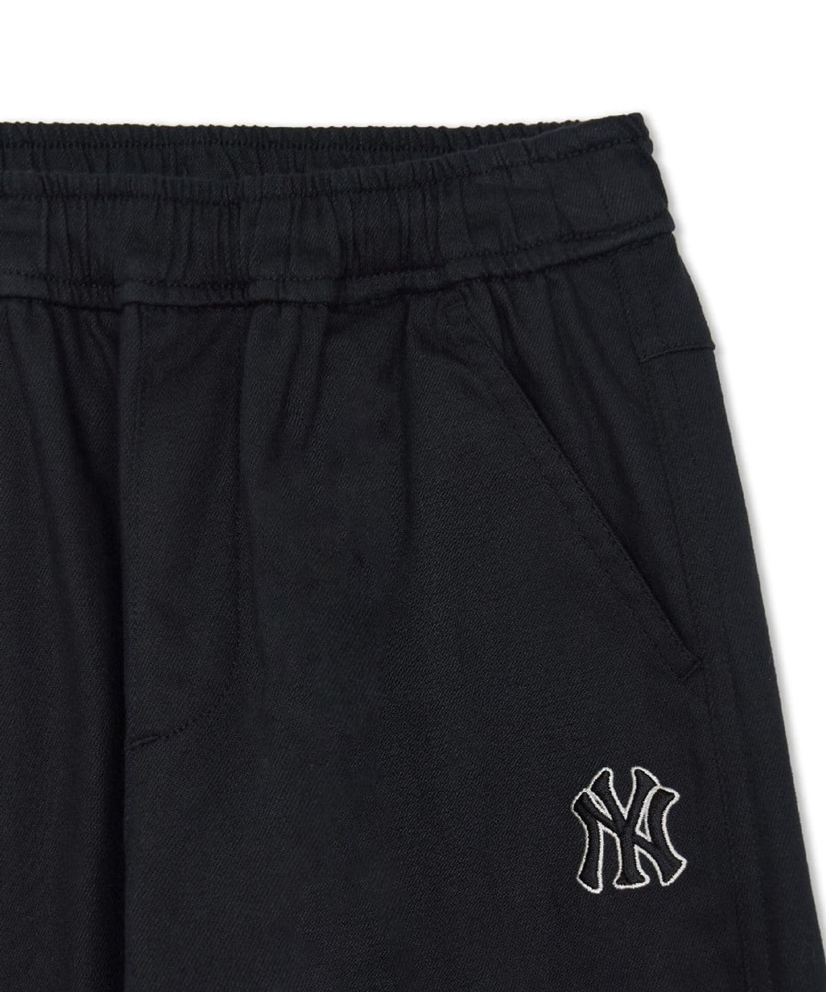 엠엘비 키즈(MLB KIDS) 스포티브 커브드 약기모 면트윌 우븐팬츠 NY (Black)