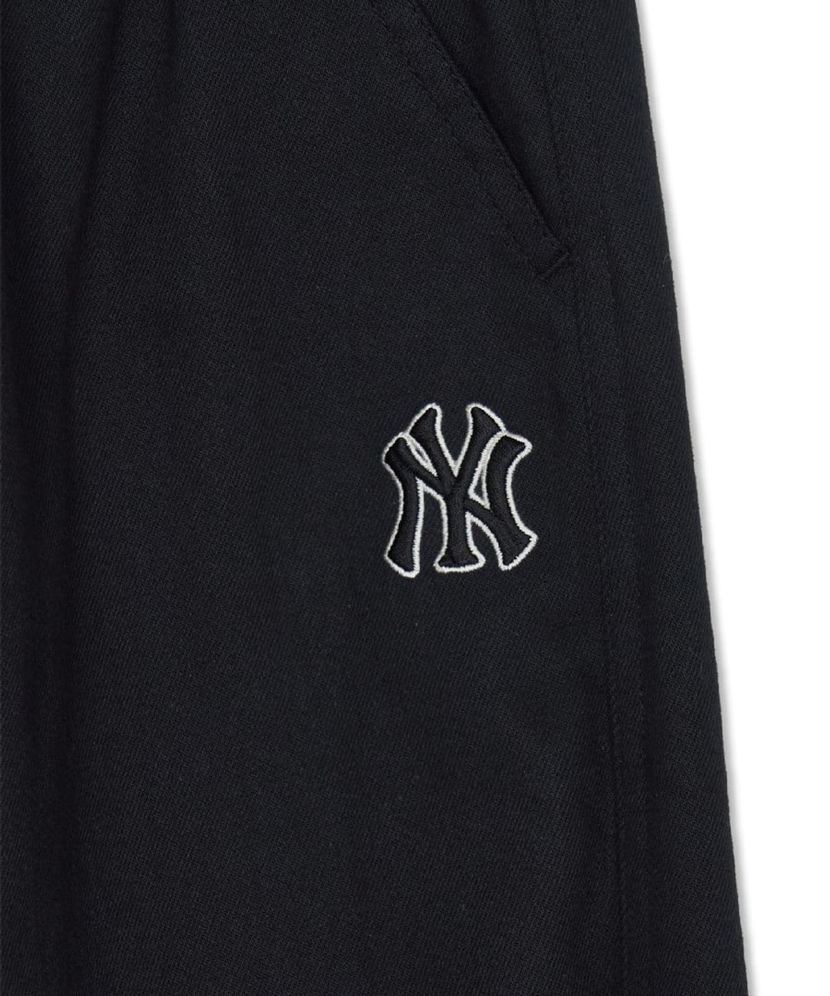 엠엘비 키즈(MLB KIDS) 스포티브 커브드 약기모 면트윌 우븐팬츠 NY (Black)