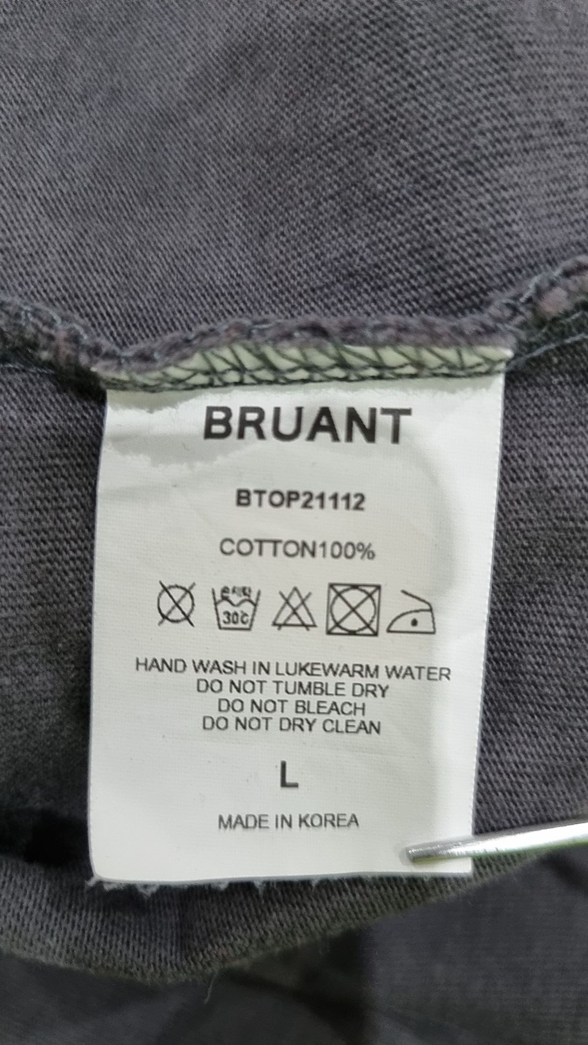 브루앙(BRUANT) PRINT T-SHIRT LIVE YOUR LIFE / WHITE L