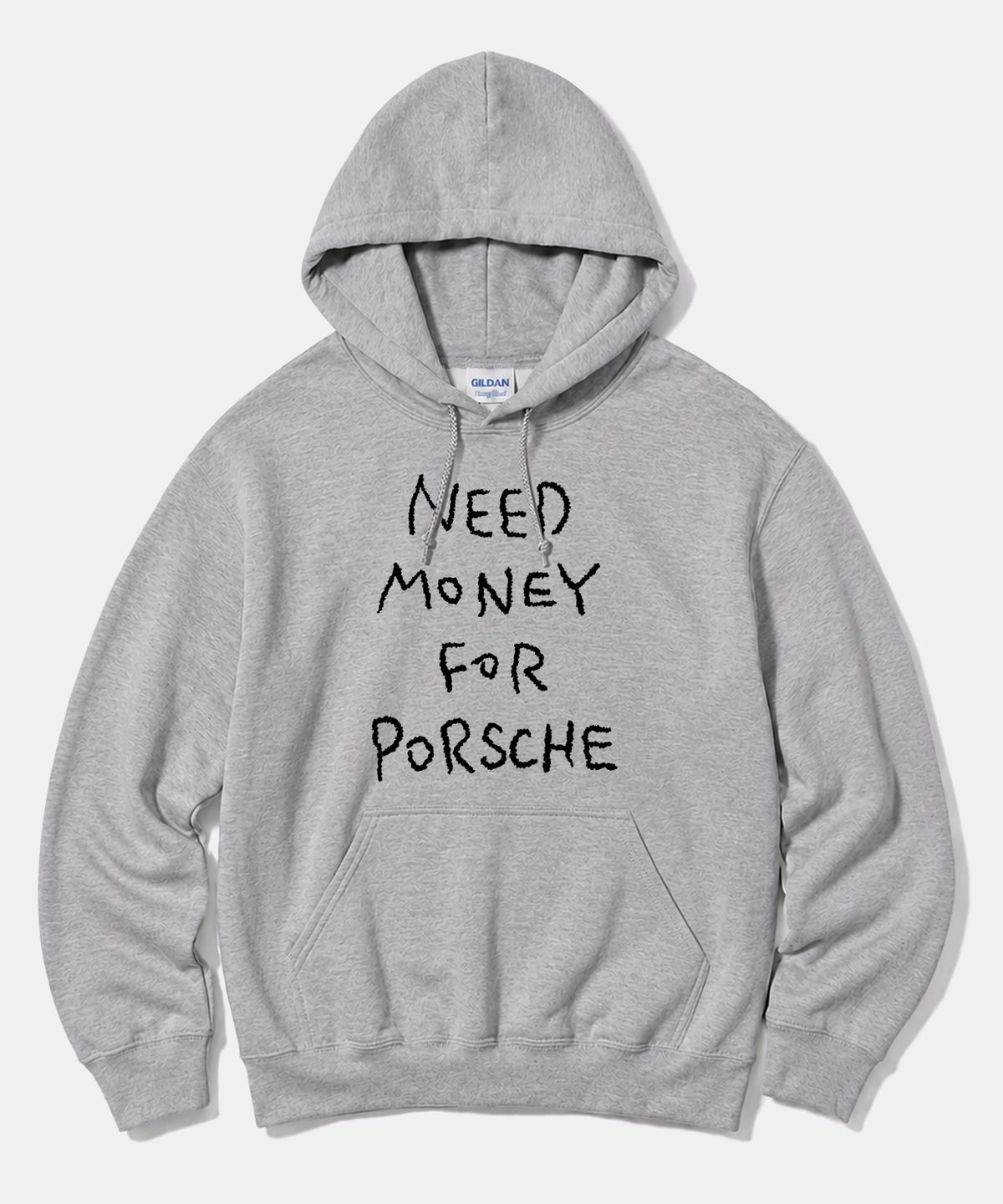 길단(GILDAN) 길단 X 빈티지컬렉션 Need Money For Porsche 후드티셔츠