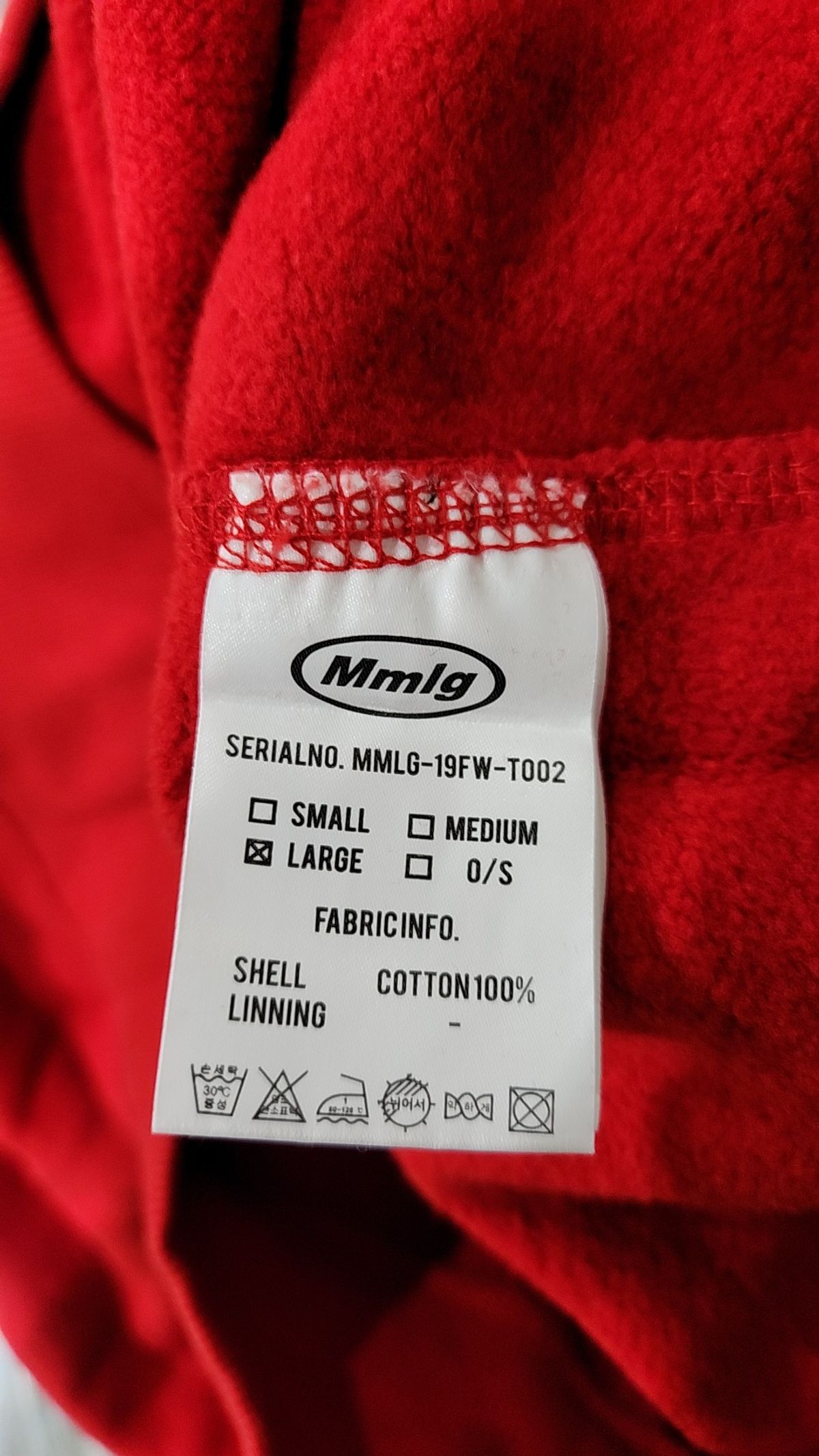 엠엠엘지(MMLG) [Mmlg] 1987MMLG HOOD (RED) L