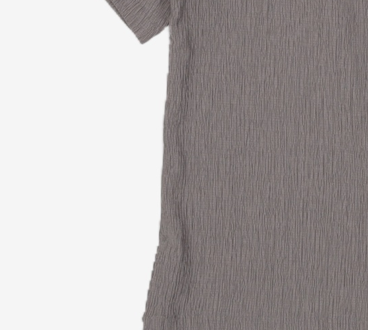 무신사 스탠다드(MUSINSA STANDARD) 크링클 릴렉스드 하프 집업 셔츠 [그레이] M