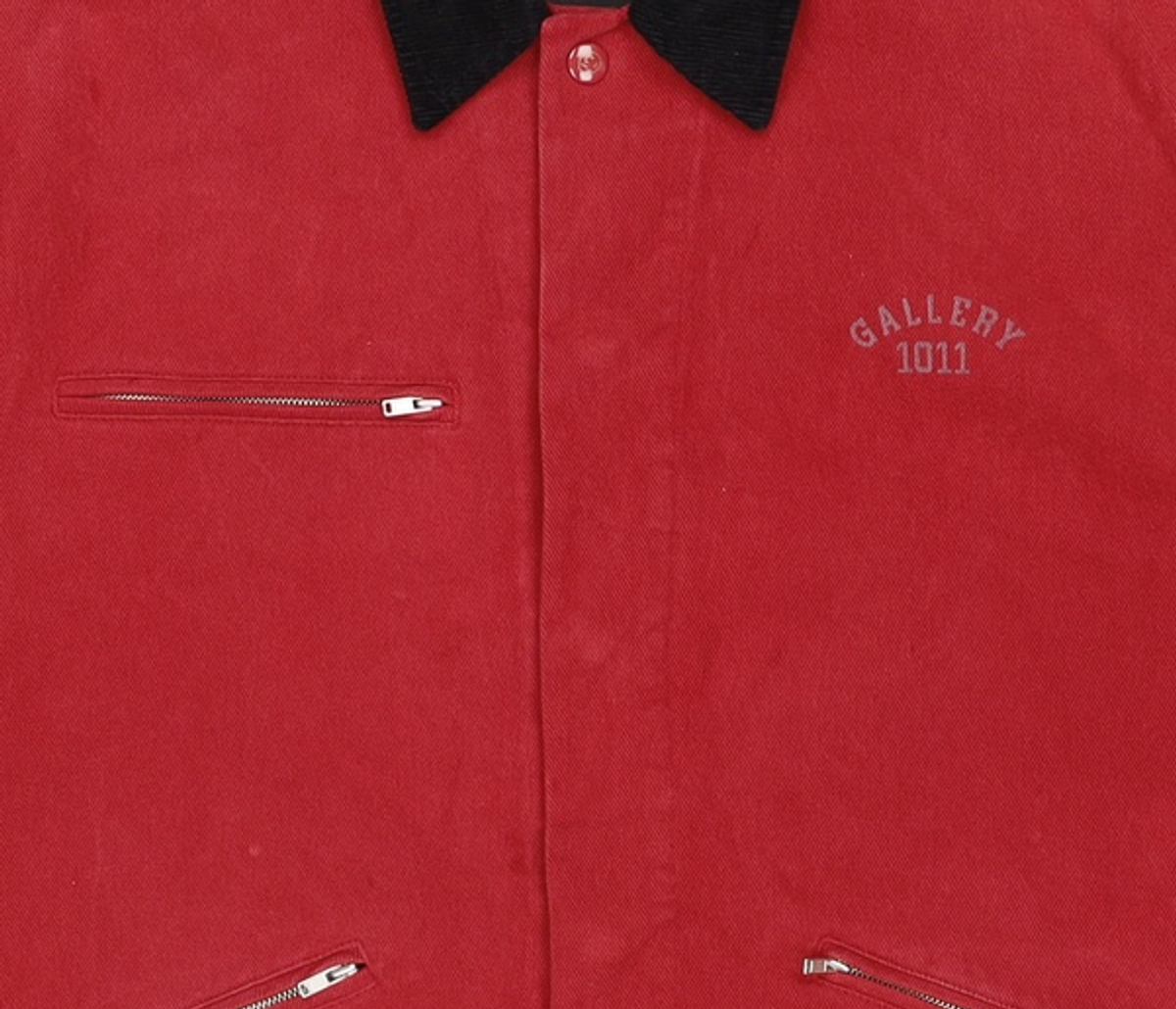 1011갤러리(1011 GALLERY) Gallery Work Jacket - Washed Red 2