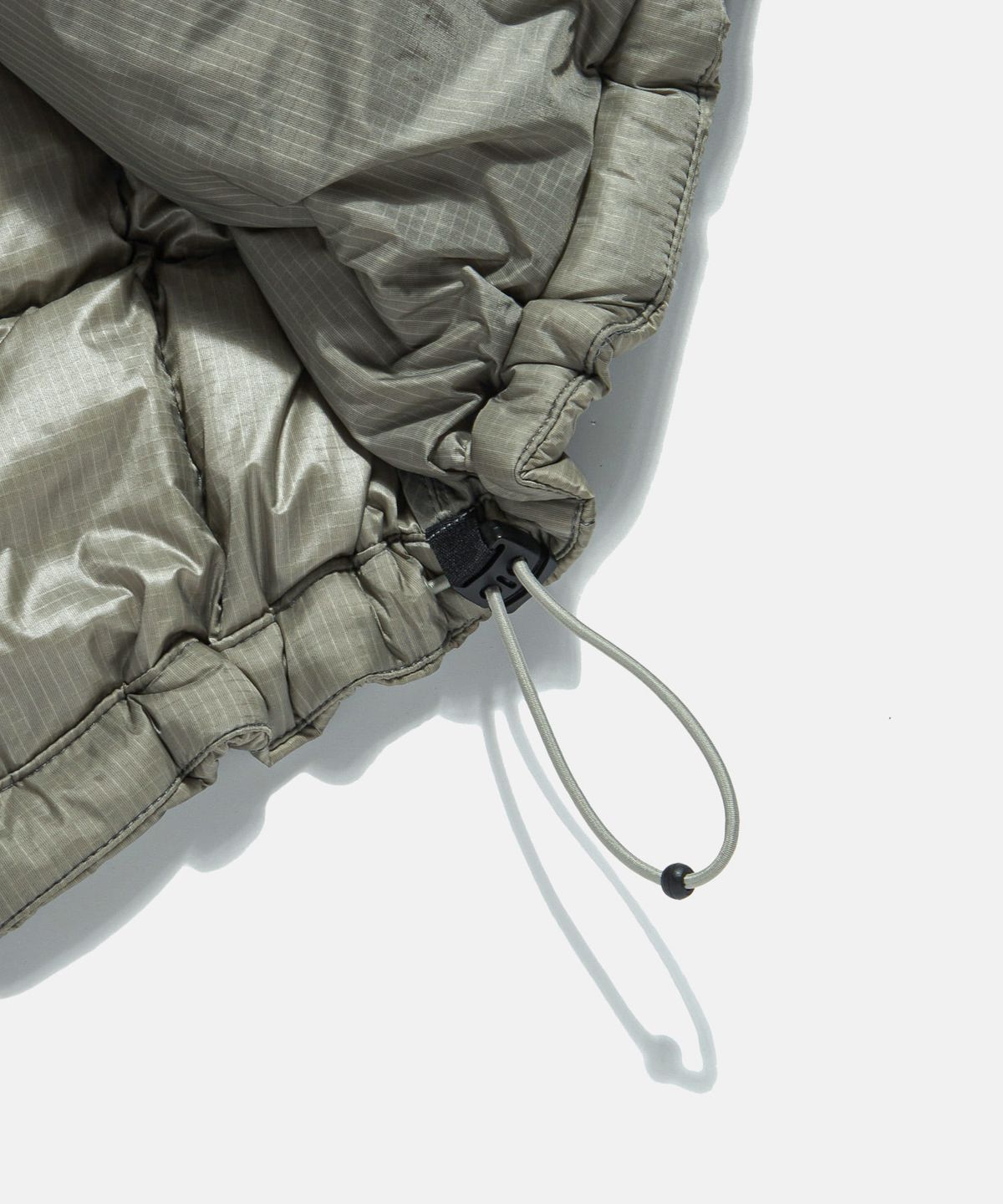 에스피오나지(ESPIONAGE) Hooded Light Down Jacket Olive Grey
