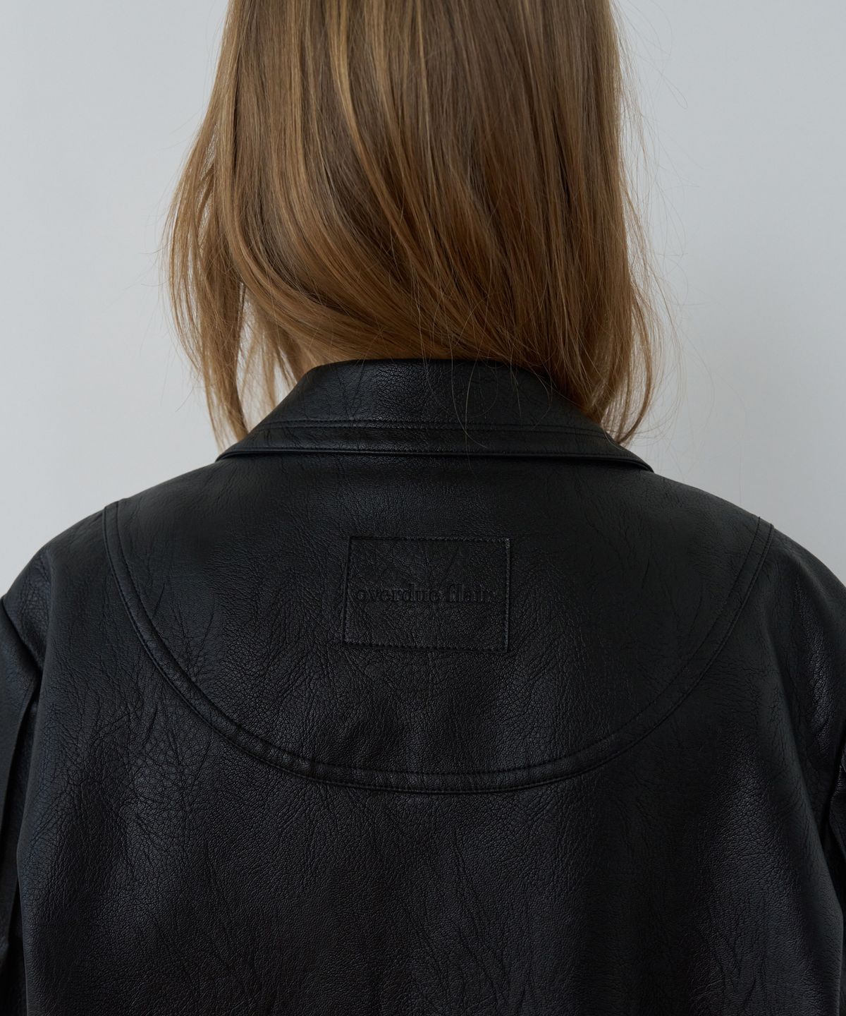 오버듀플레어(OVERDUEFLAIR) SIGNATURE CLASSIC TAILORED LEATHER JACKET_BLACK