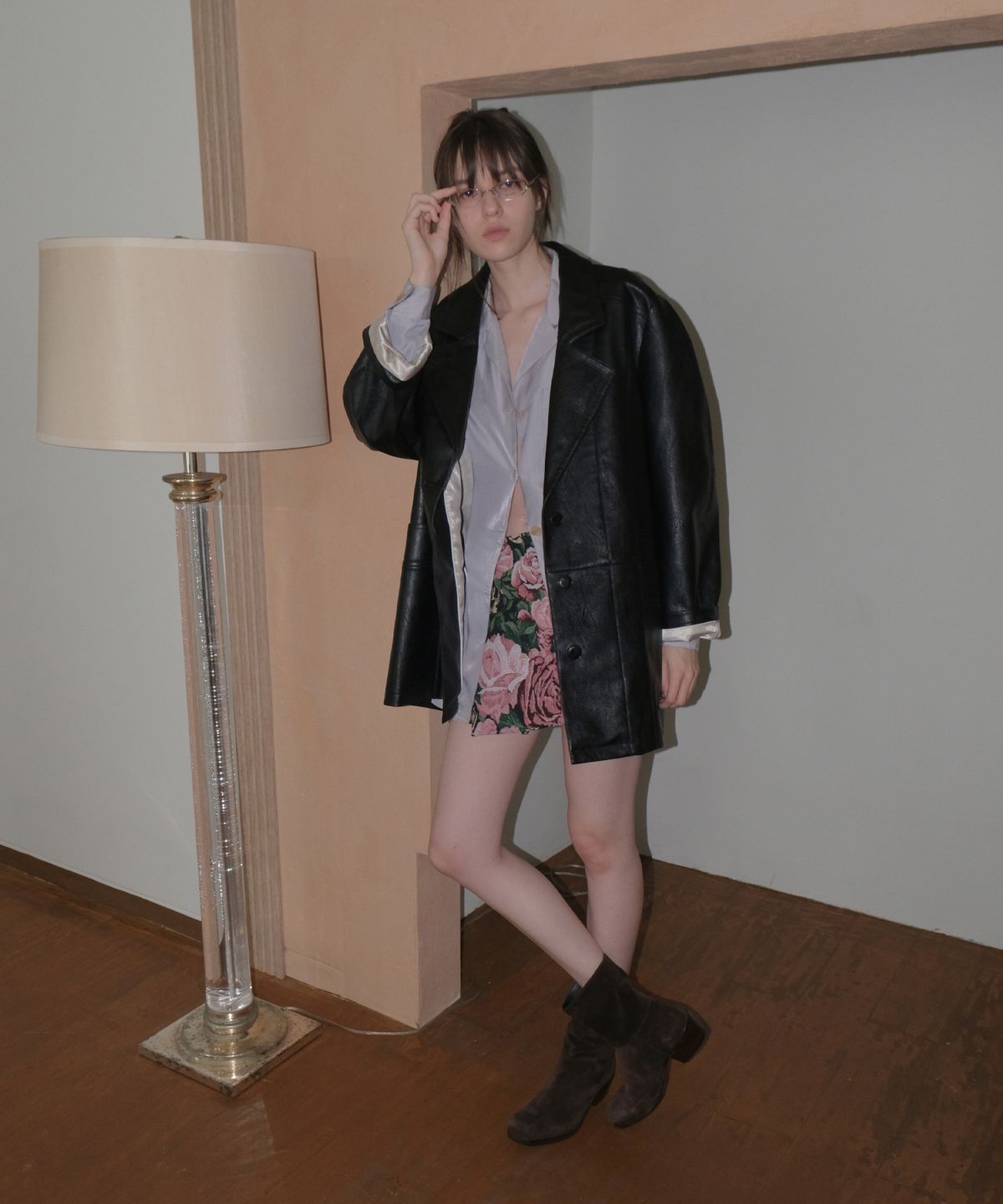 오버듀플레어(OVERDUEFLAIR) SIGNATURE CLASSIC TAILORED LEATHER JACKET_BLACK