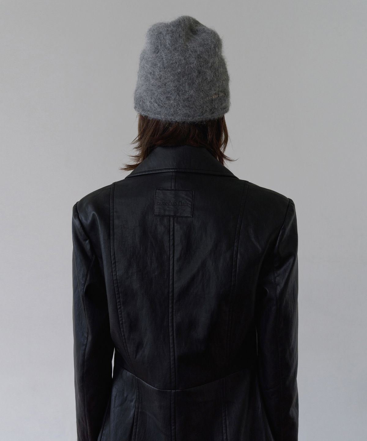 오버듀플레어(OVERDUEFLAIR) VINTAGE TAILORED LEATHER COAT_BLACK
