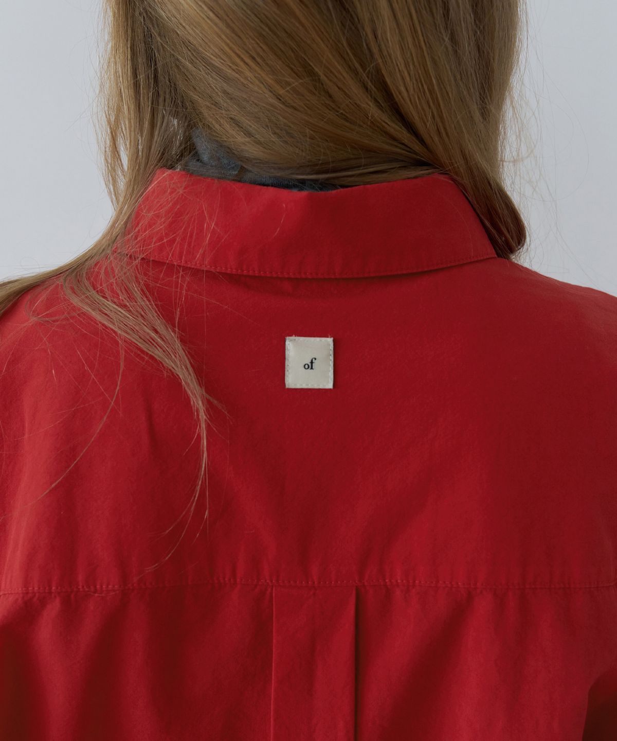 오버듀플레어(OVERDUEFLAIR) ESSENTIAL BIO-WASHED COTTON SHIRT_RED