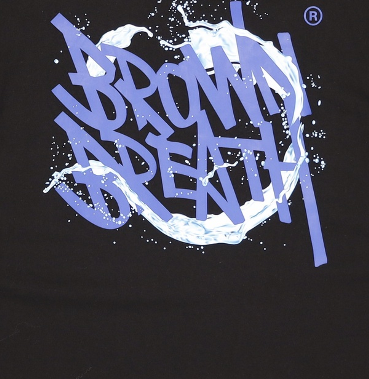 브라운브레스(BROWNBREATH) SPLASH TAG TEE - BLACK XL