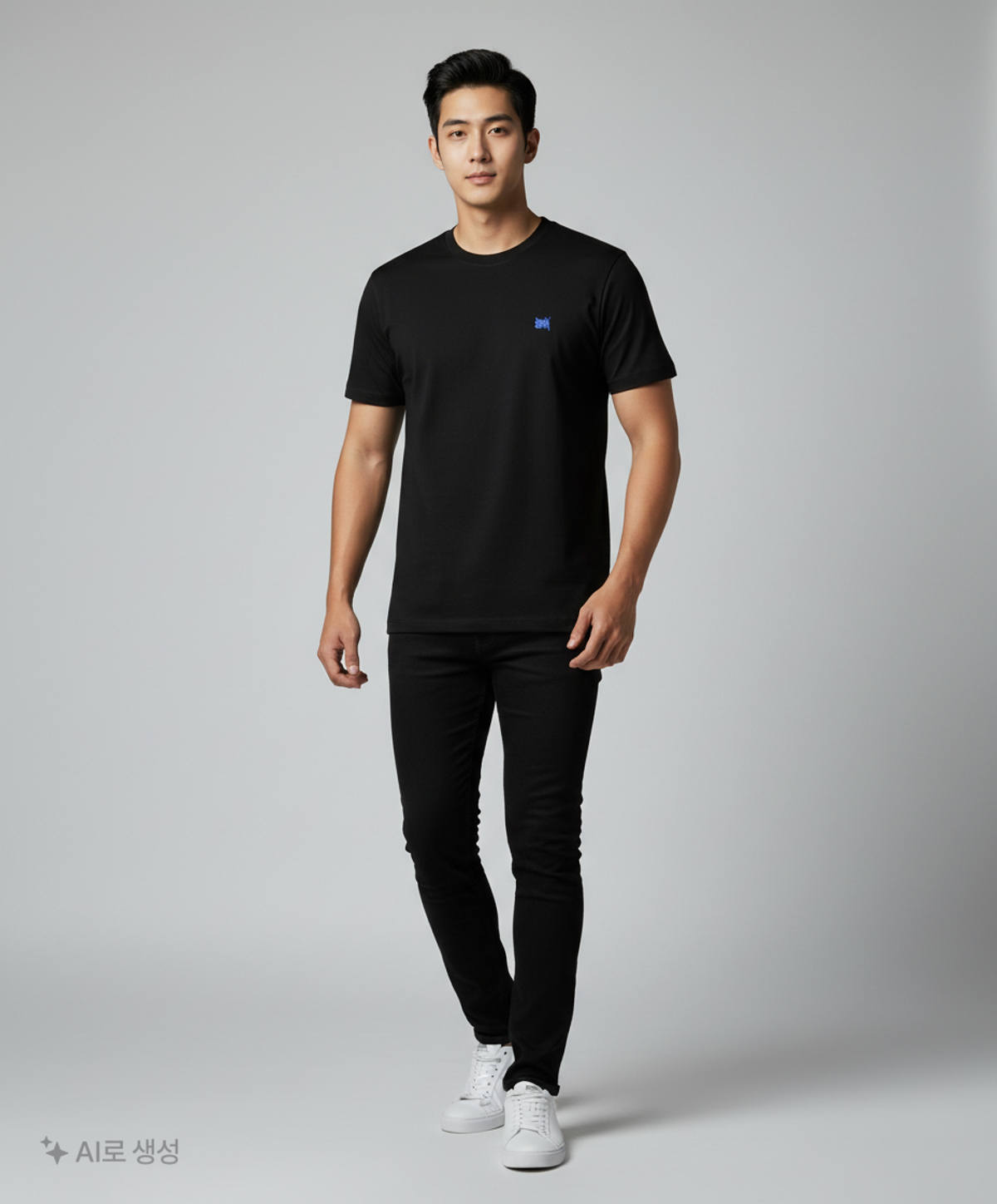 브라운브레스(BROWNBREATH) SPLASH TAG TEE - BLACK XL