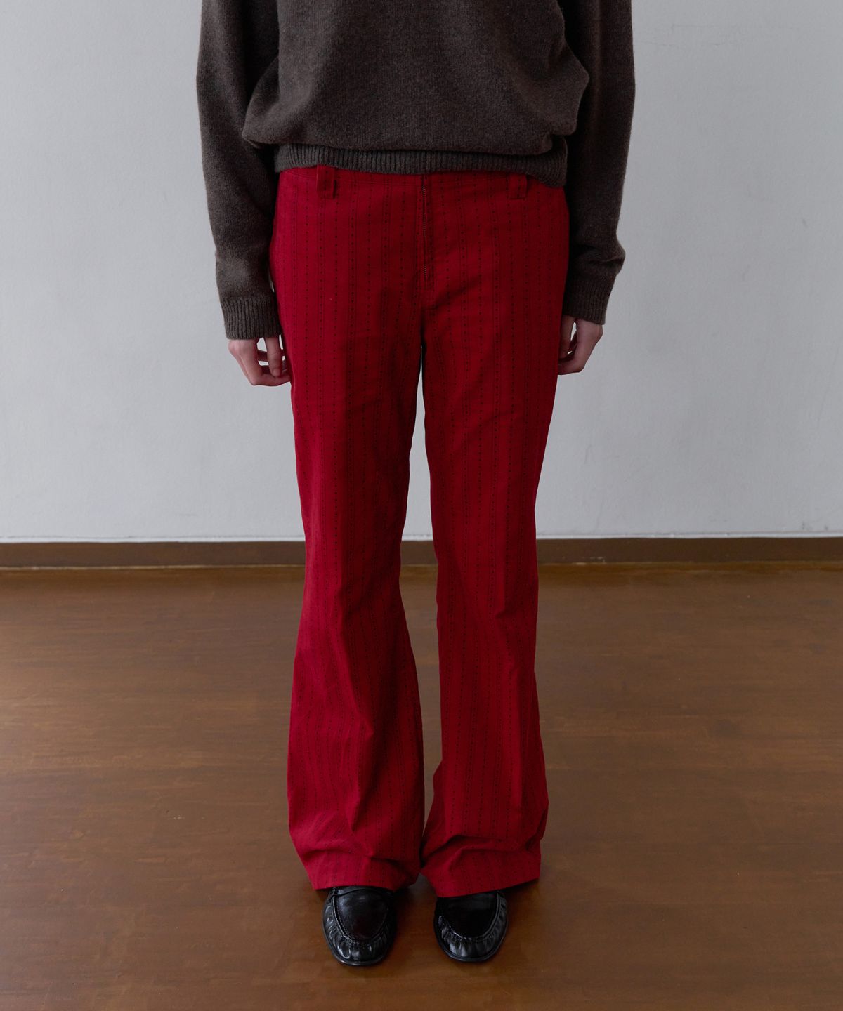오버듀플레어(OVERDUEFLAIR) CORDUROY BOOTCUT PANTS_RED STAR