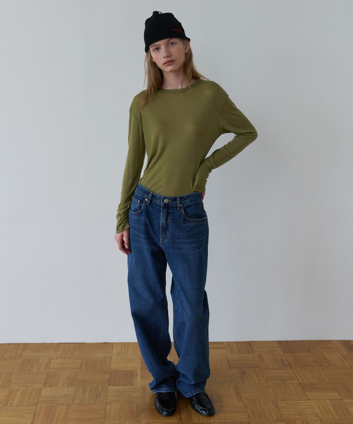 오버듀플레어(OVERDUEFLAIR) INDIGO DENIM PANTS_BLUE