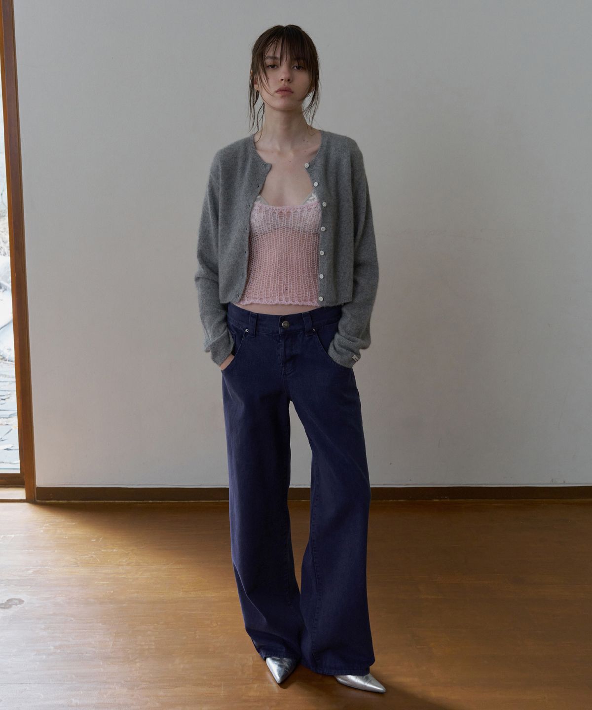 오버듀플레어(OVERDUEFLAIR) LOW-RISE WIDE DENIM PANTS_AQUA MARINE