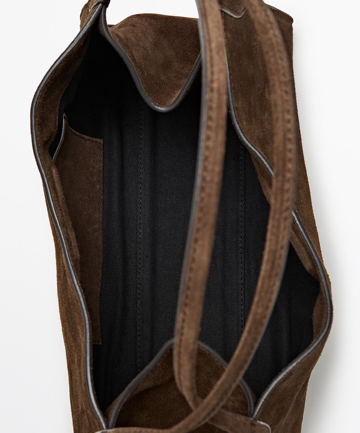 마시모두띠(MASSIMO DUTTI) 스플릿 스웨이드 레더 미니 사첼 백