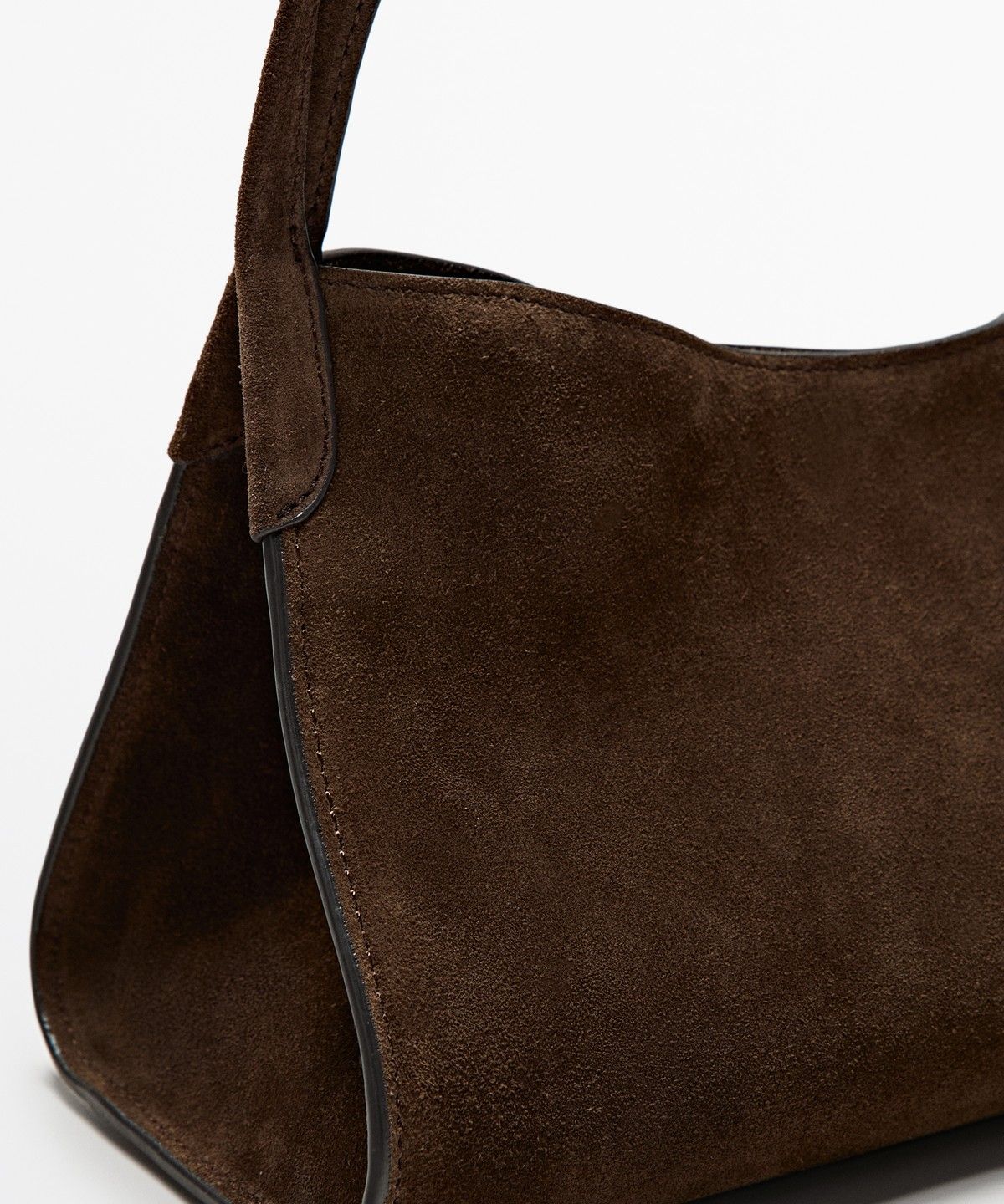 마시모두띠(MASSIMO DUTTI) 스플릿 스웨이드 레더 미니 사첼 백