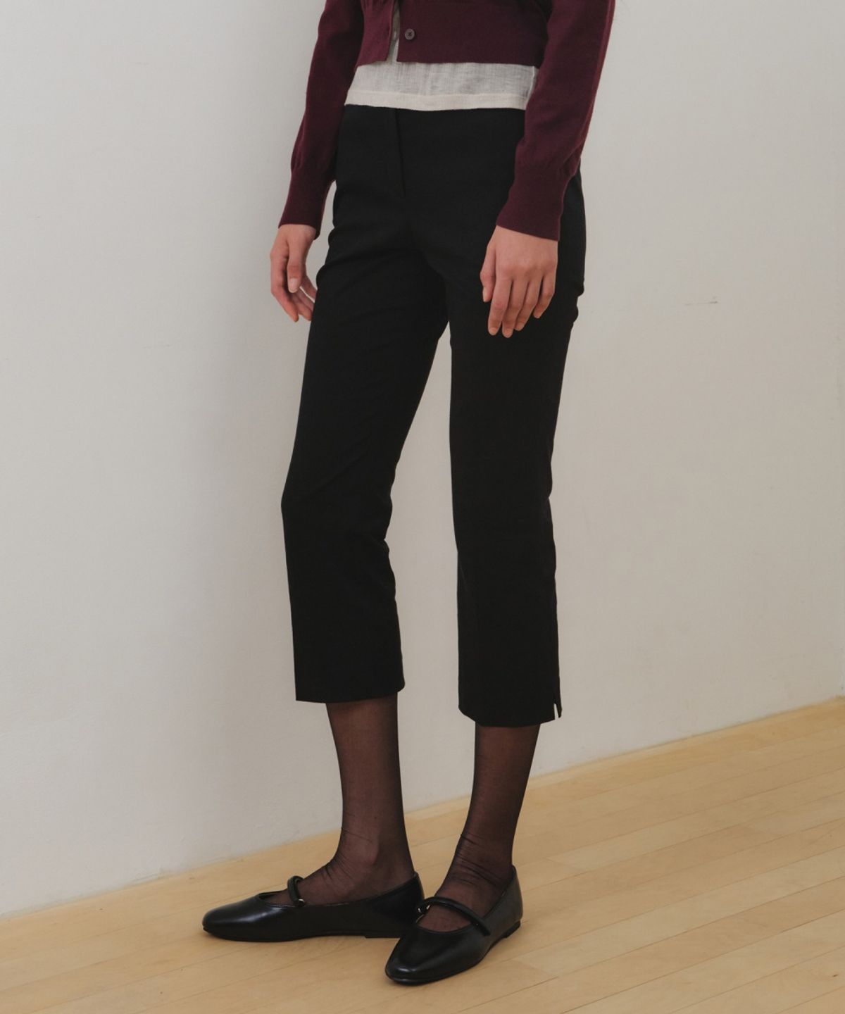 올리브 데 올리브(OLIVE DES OLIVE) 9부 시가렛 팬츠 OW6AL8090