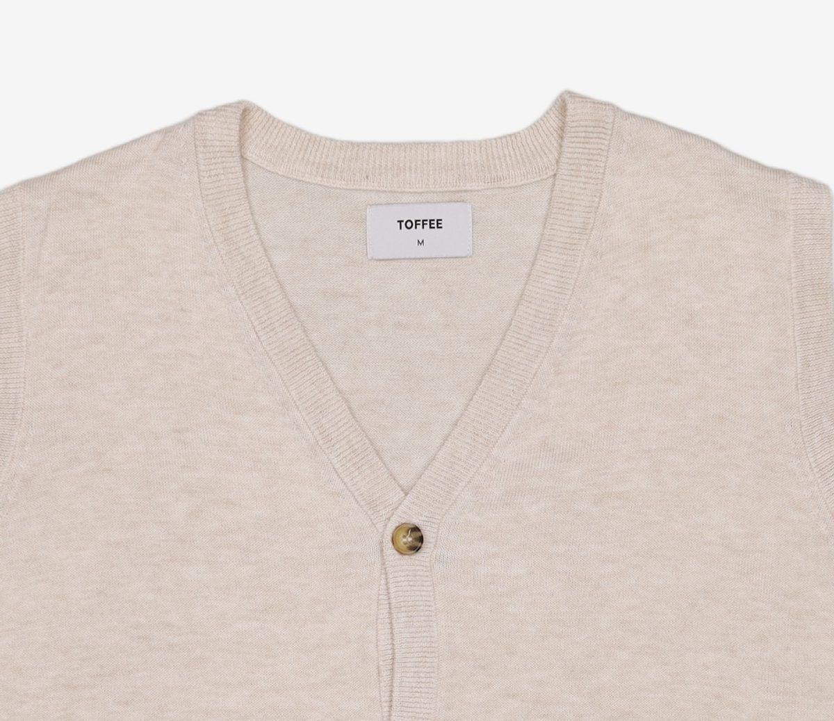 토피(TOFFEE) 니트 베스트 가디건 (NAVY) M