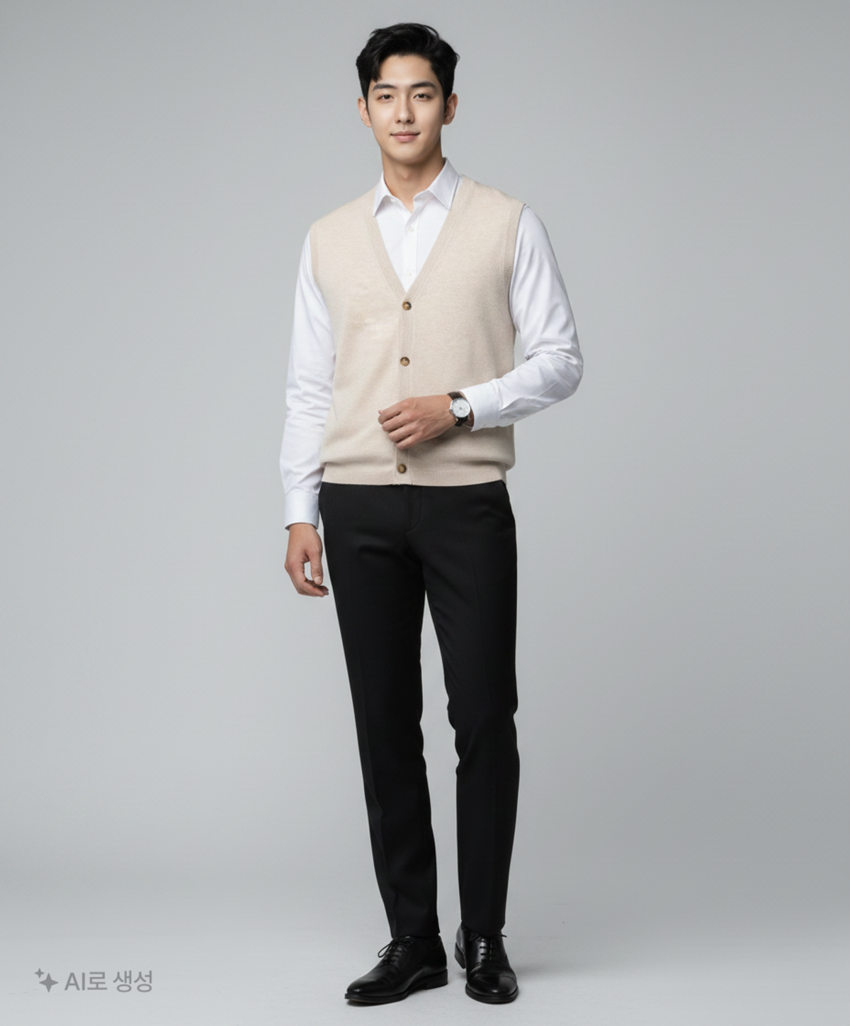 토피(TOFFEE) 니트 베스트 가디건 (NAVY) M