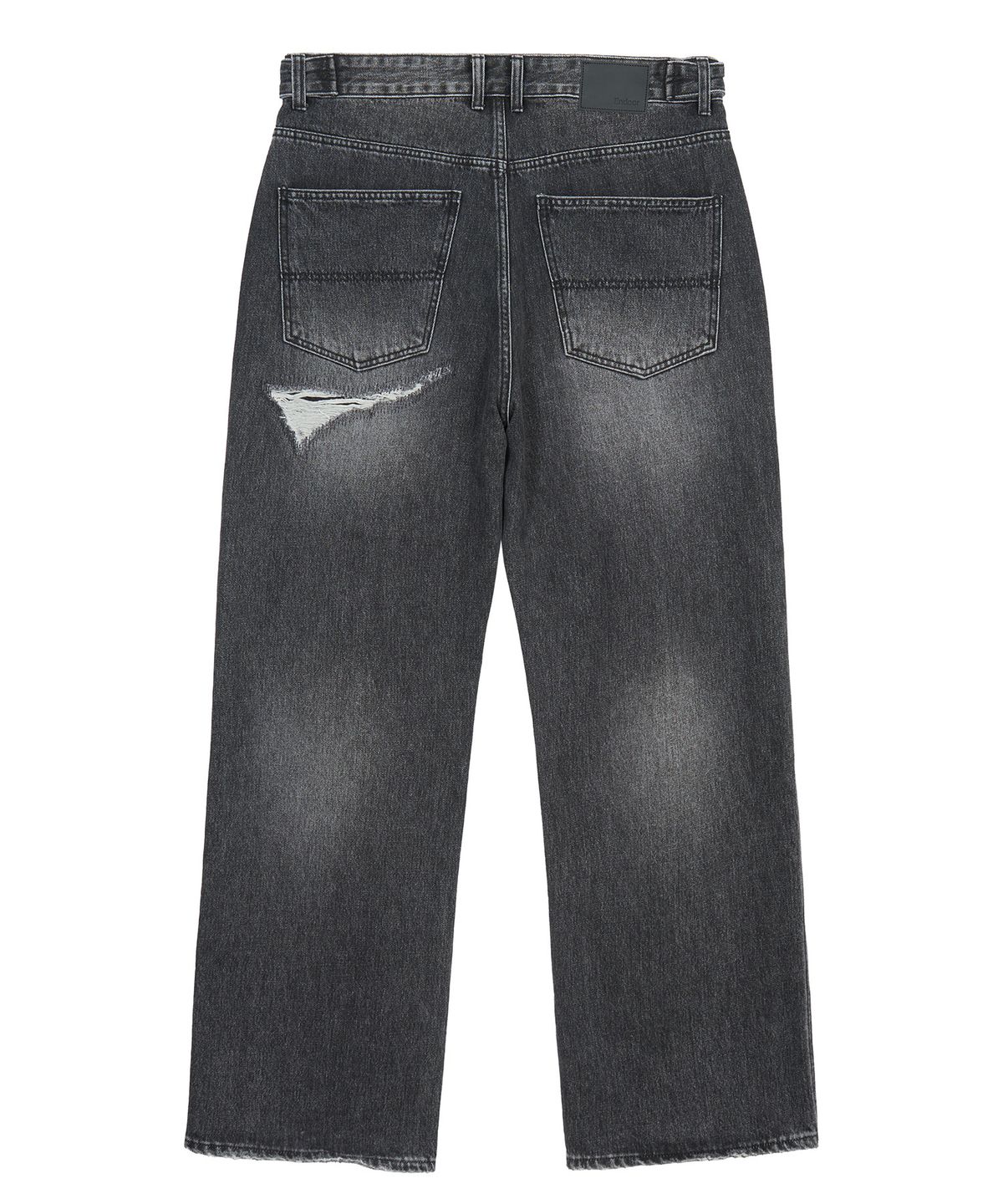 엔도어(ENDOOR) Distressed Repair Denim Pants (Black)