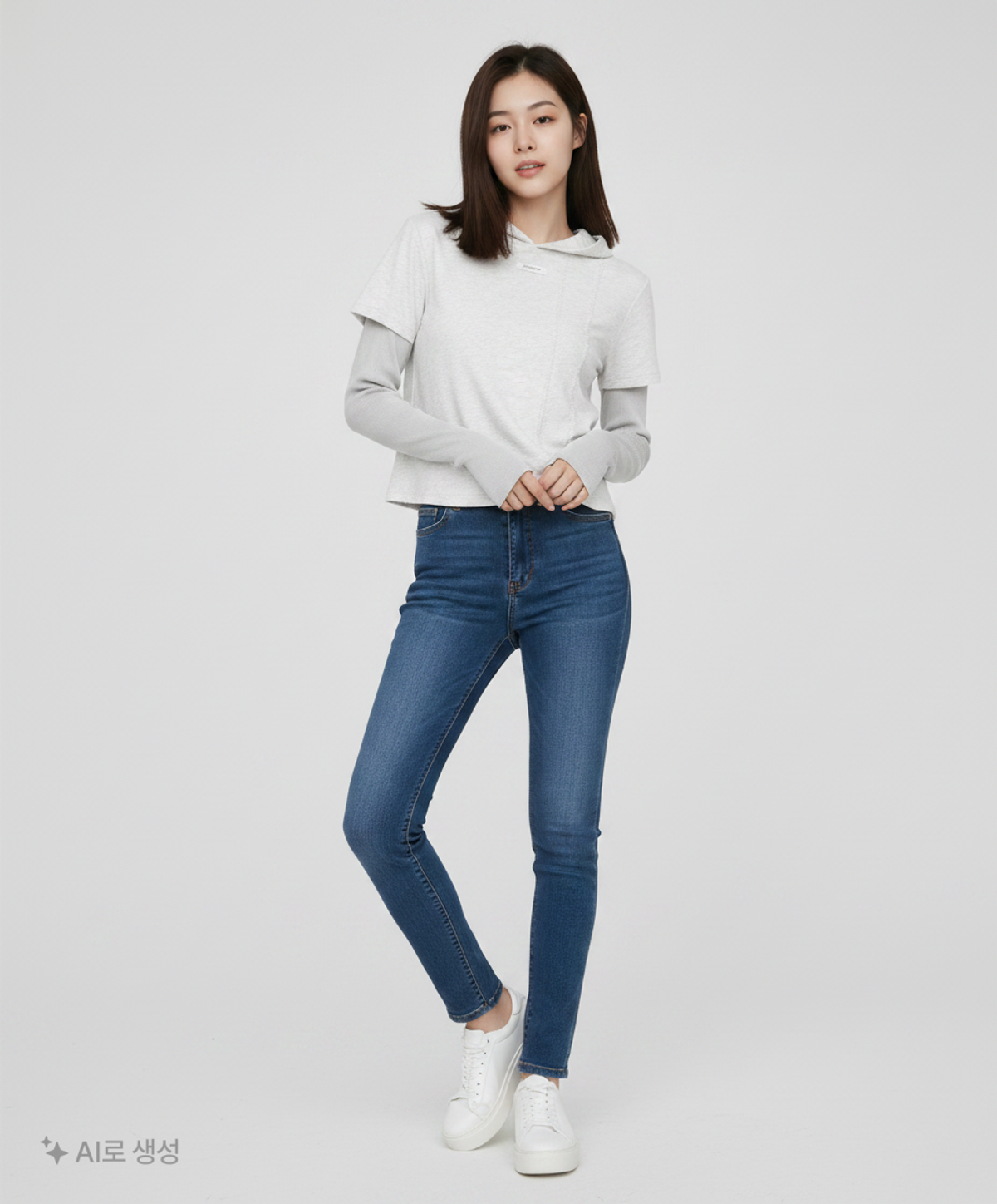 제로플래닛(ZEROPLANET) 에리카 레이어드 후드 [MELANGE] FREE