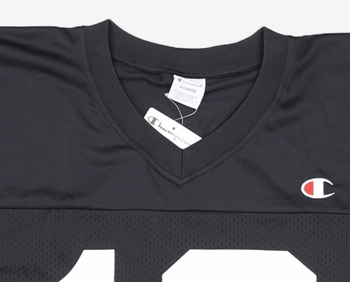 챔피온(CHAMPION) [ASIA] 메쉬소재 풋볼 티셔츠 (BLACK) CKTS3E012BK XL