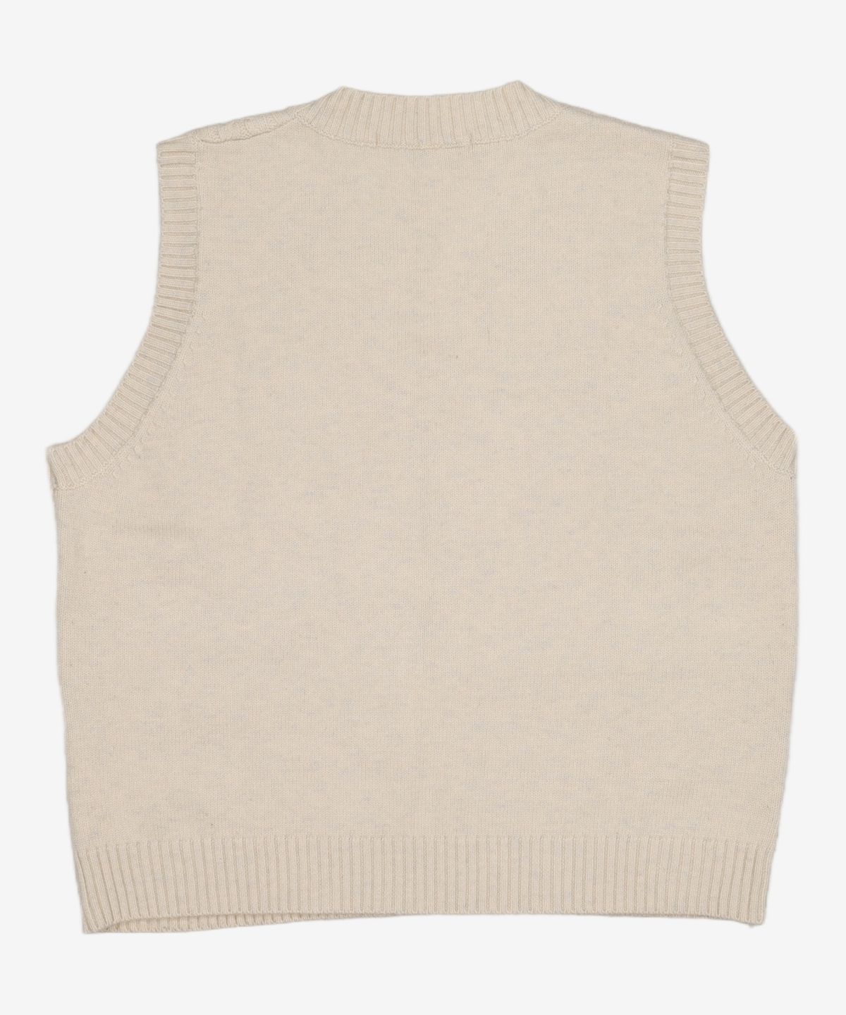 샐볼(SALBOL) SIGNATURE LOGO KNIT VEST [BEIGE] FREE