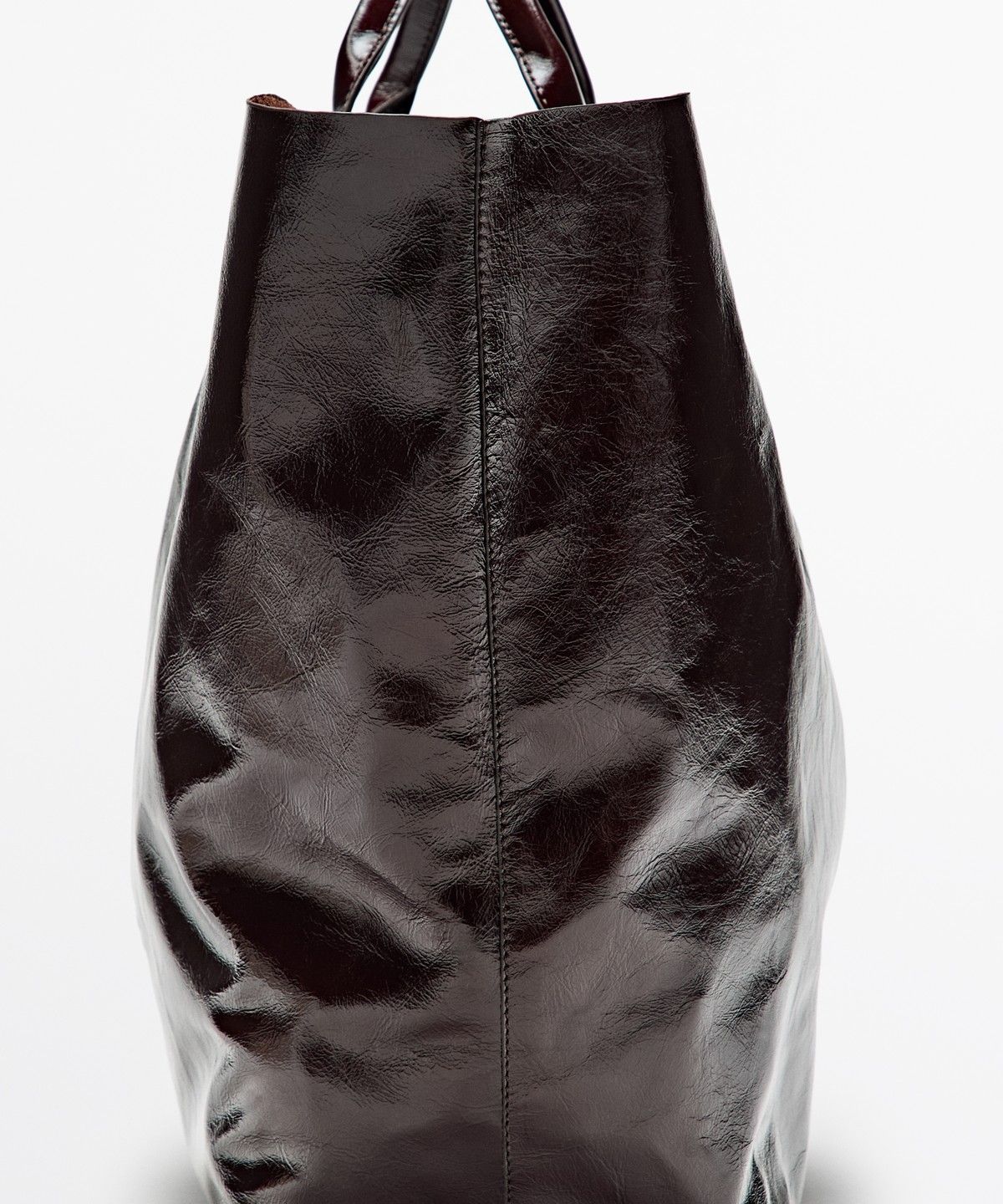 마시모두띠(MASSIMO DUTTI) 크랙 나파 레더 맥시 토트백