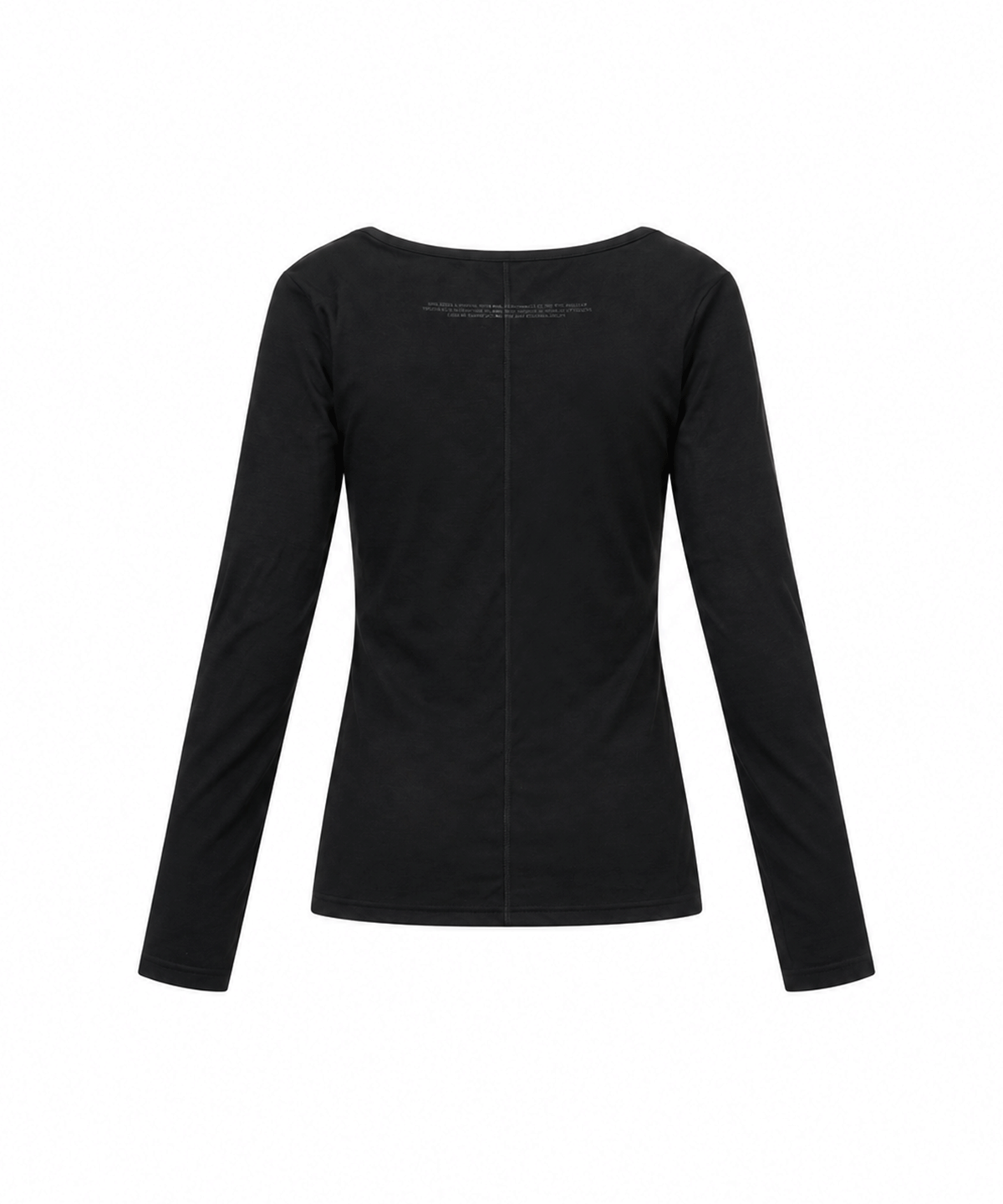 어니브(ANIV) MARKED SEAM ZIP LONG SLEEVE BLACK