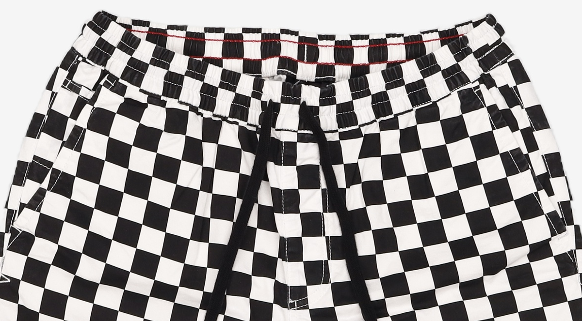 반스(VANS) 레인지 릴렉스드 엘라스틱 쇼츠 - 체커보드 / VN0A5FKD7051 S