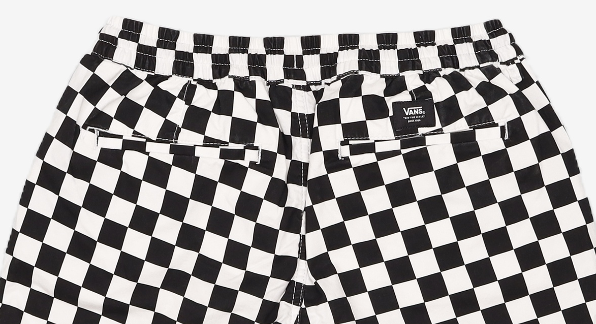 반스(VANS) 레인지 릴렉스드 엘라스틱 쇼츠 - 체커보드 / VN0A5FKD7051 S