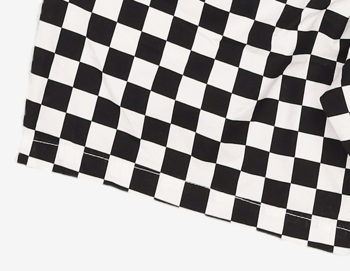 반스(VANS) 레인지 릴렉스드 엘라스틱 쇼츠 - 체커보드 / VN0A5FKD7051 S