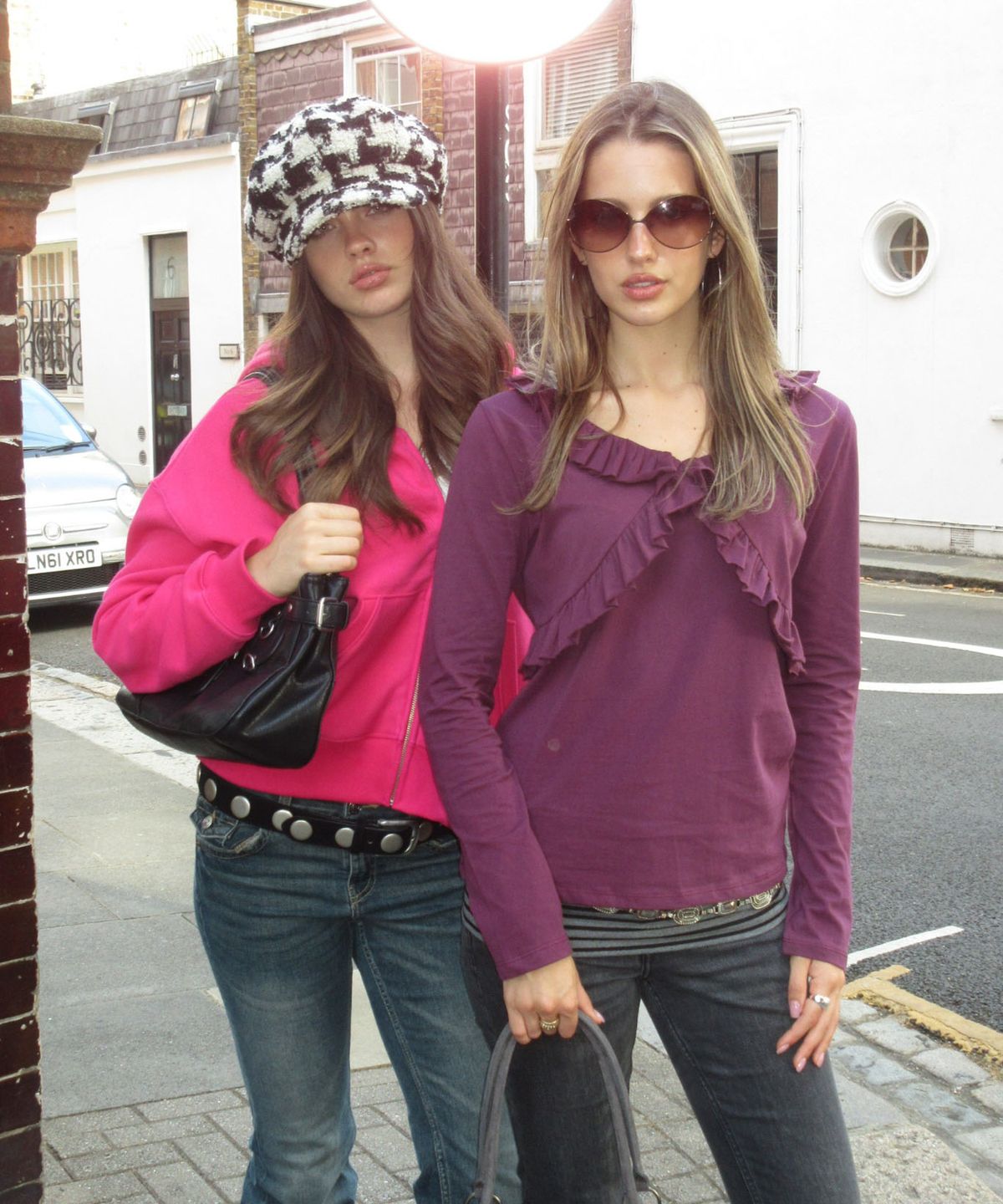 디망쉬(dimanche) Ruffle Top (burgundy)