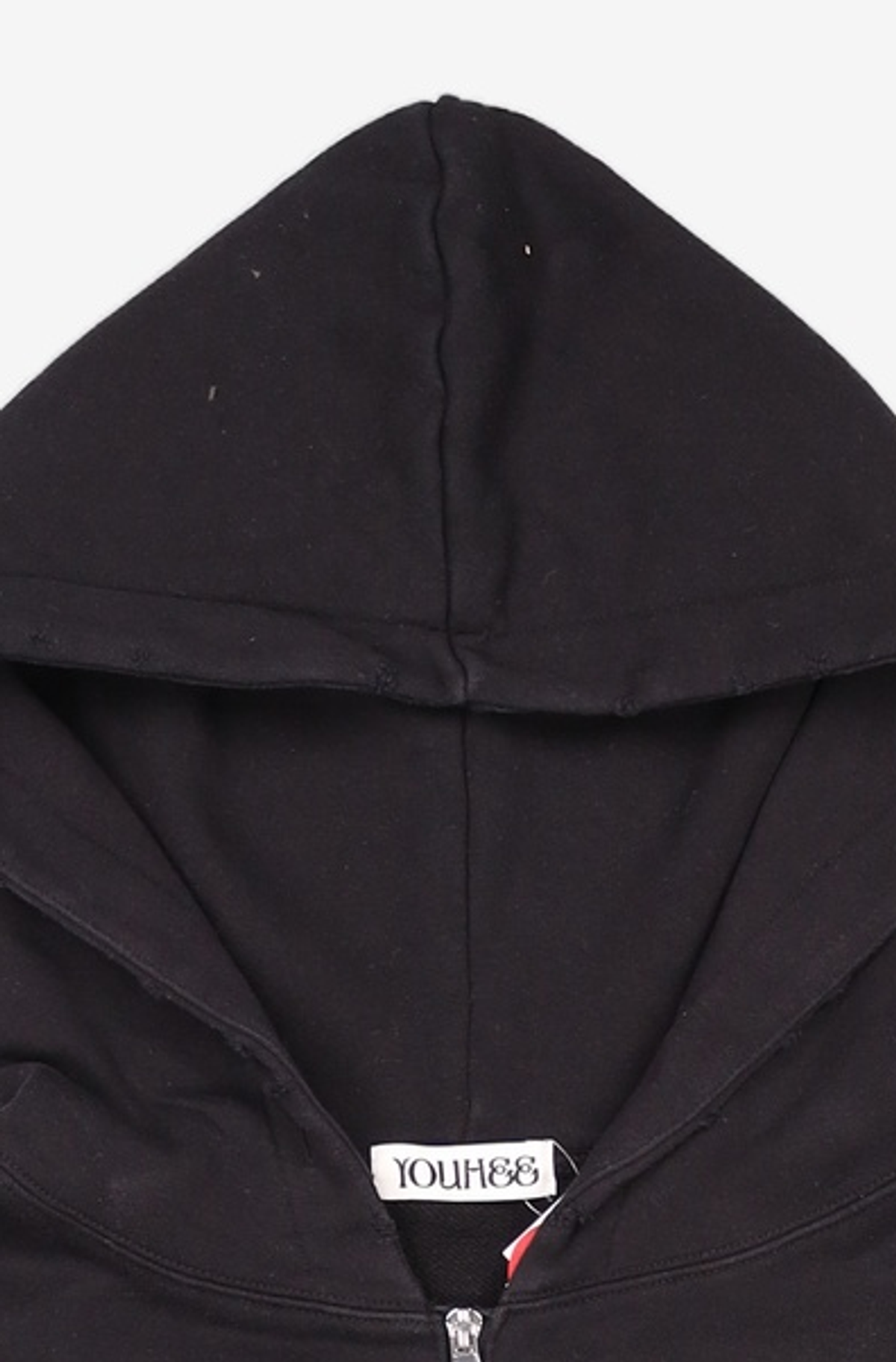 유희(YOUHEE) HOME GRAPHIC HOOD ZIP-UP BLACK FREE
