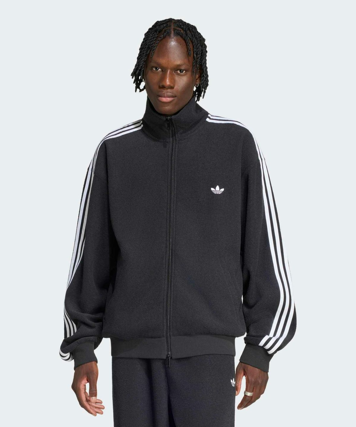 아디다스(ADIDAS) 부클 트랙탑 - 블랙 / LC8150