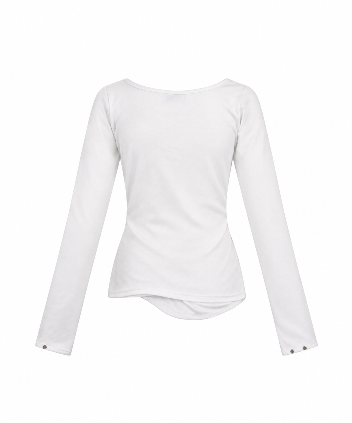 어니브(ANIV) RUCHED BUTTON CARDIGAN WHITE