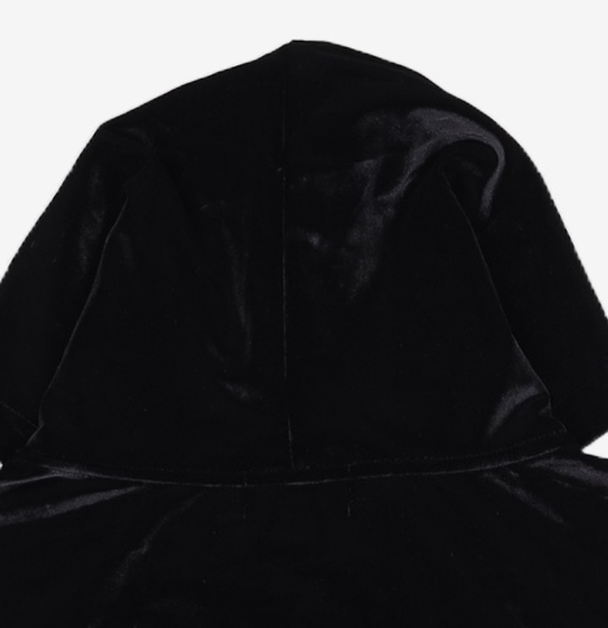 우알롱(WOOALONG) Signature velour slim hood zip-up - BLACK L