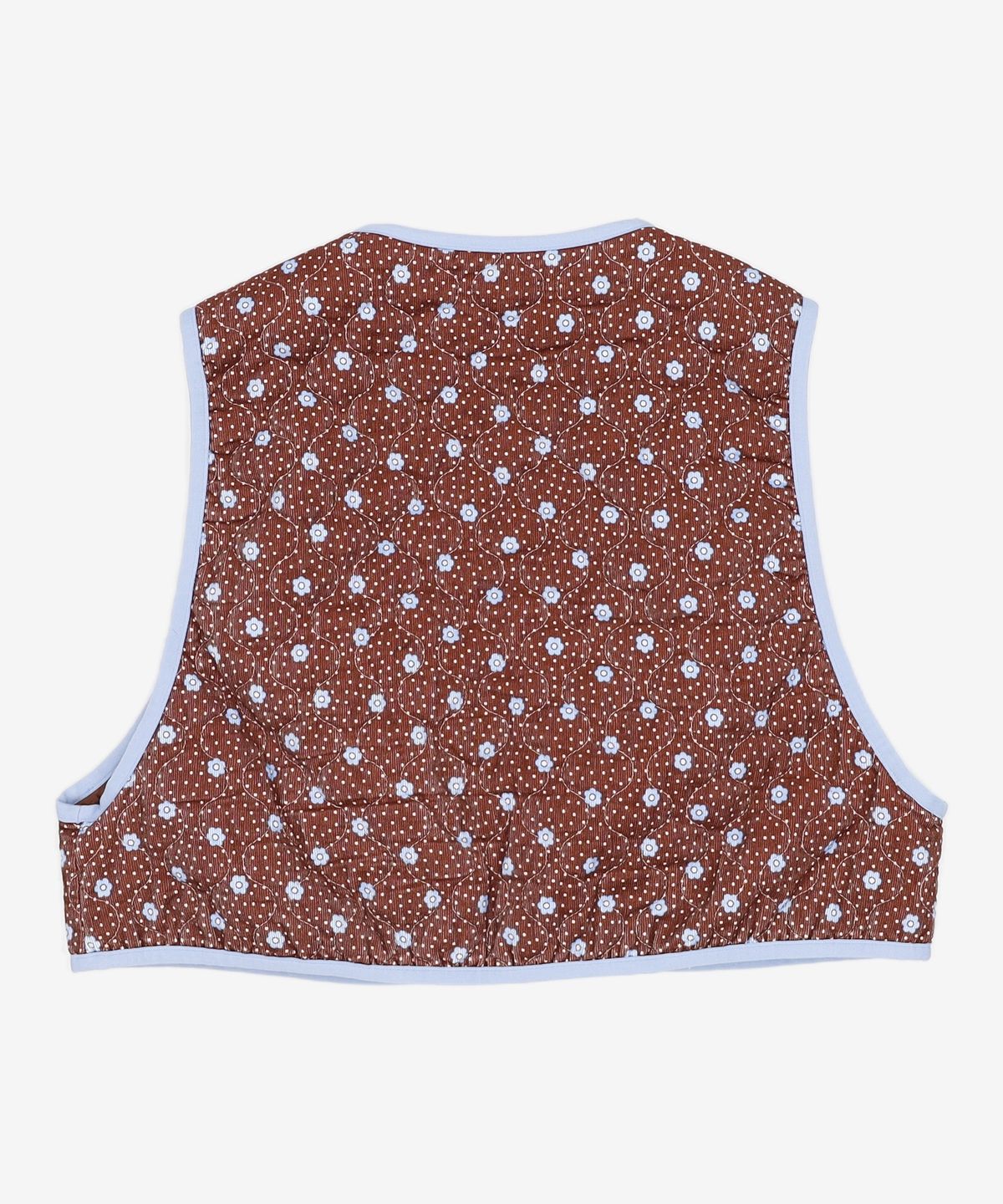 준준스페이스(JUNEJUNE SPACE) Floral Quilting Vest_Brown (플로럴 퀼팅 베스트_브라운) FREE