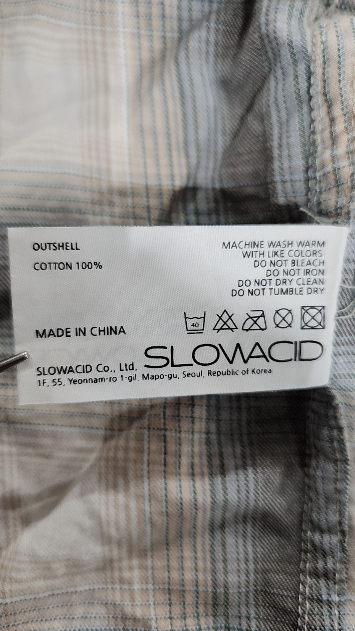 슬로우애시드(SLOWACID) 캐주얼 셔츠 S