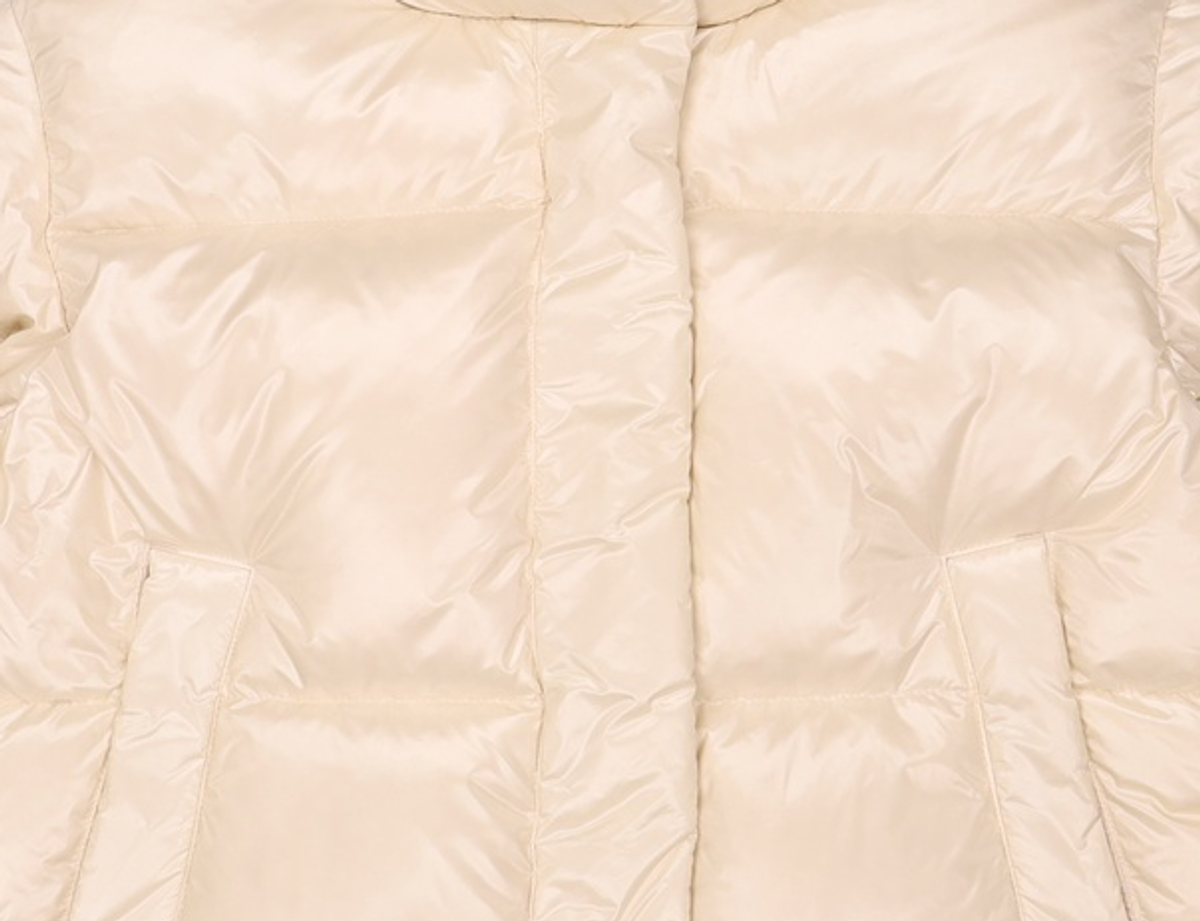 마리떼 프랑소와 저버(MARITHÉ + FRANҪOIS GIRBAUD) W GLOSSY DUCK DOWN CROP PUFFER ivory S